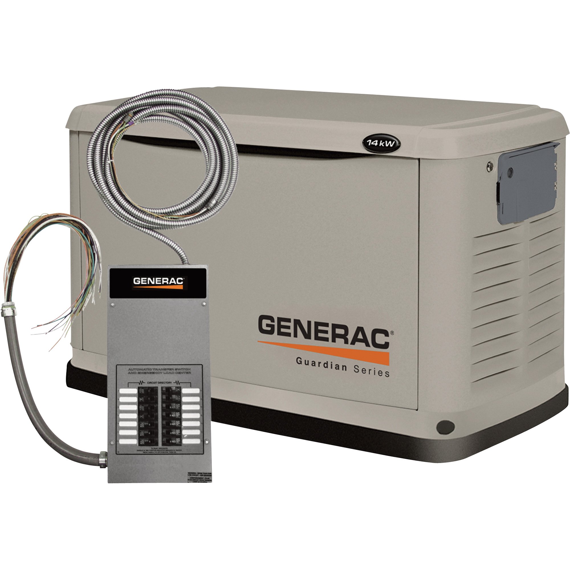 Please replacement <b>Item# 45330</b>. Generac Guardian Air-Cooled Standby Generator — 14kW (LP)/13kW (NG), 100 Amp Transfer Switch, Model# 6240