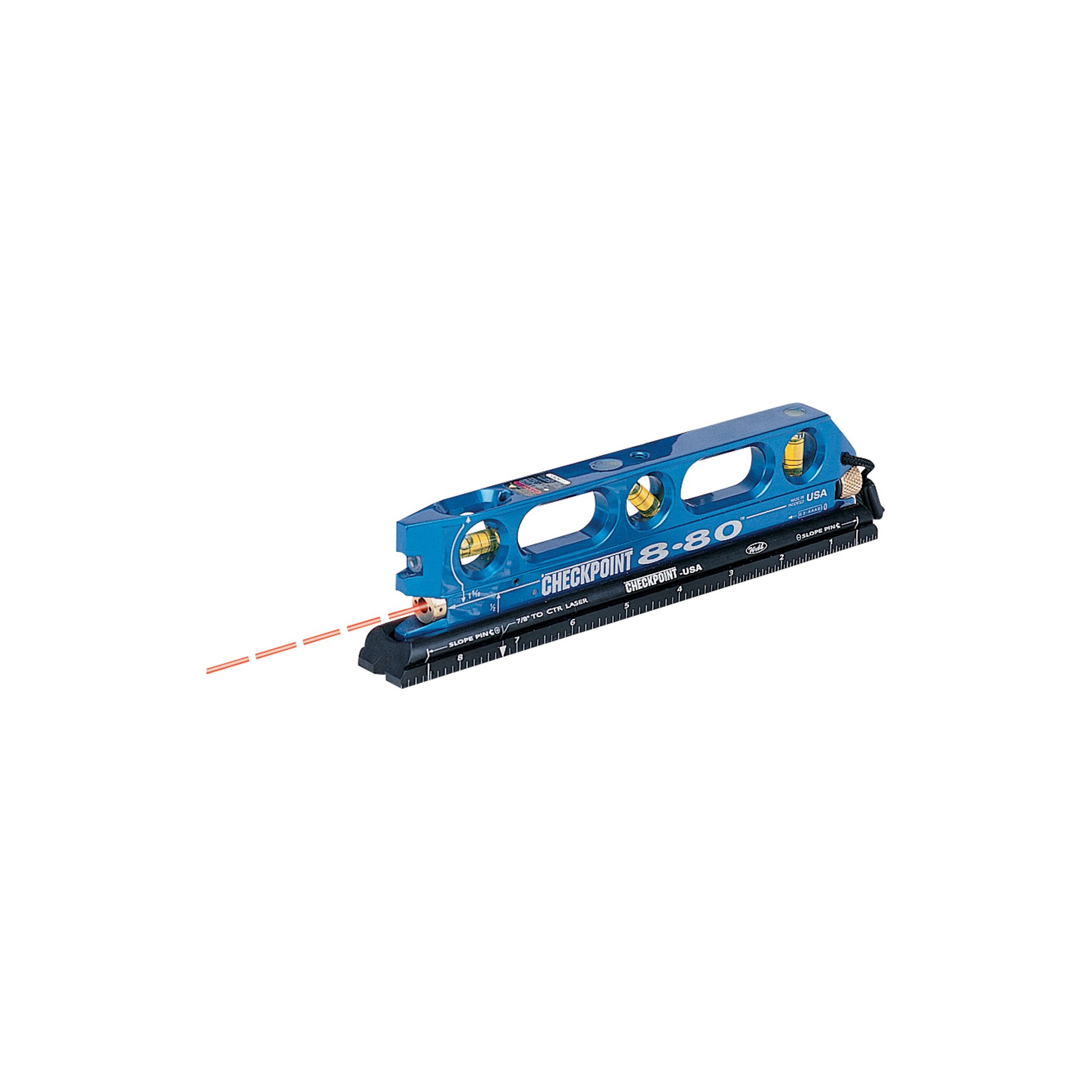 Laser Torpedo Level is Accurate to 1/4 inch at 100 feet
