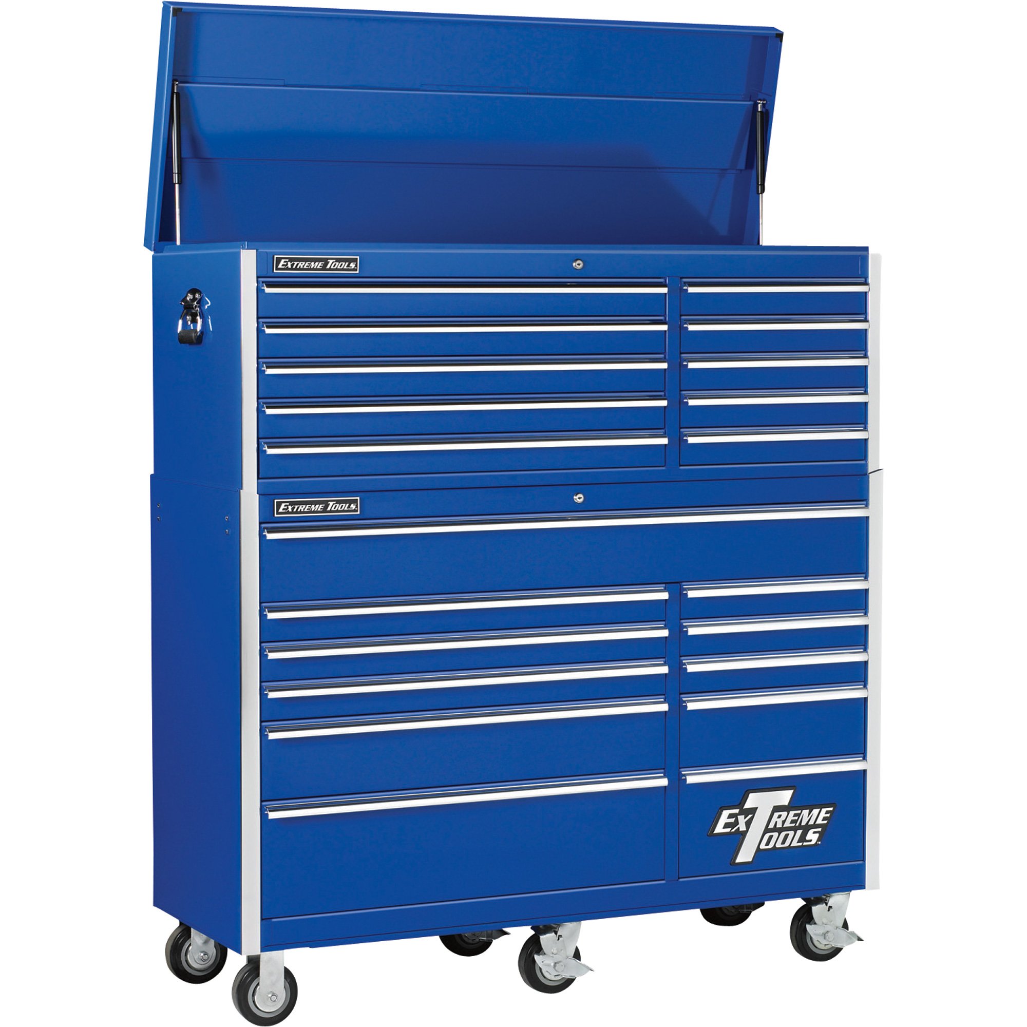 Extreme Tools Professional Series ToolBox — 11-Drawer Bottom Roller Cabinet, 56in., Blue, Model# EX5611RCBL