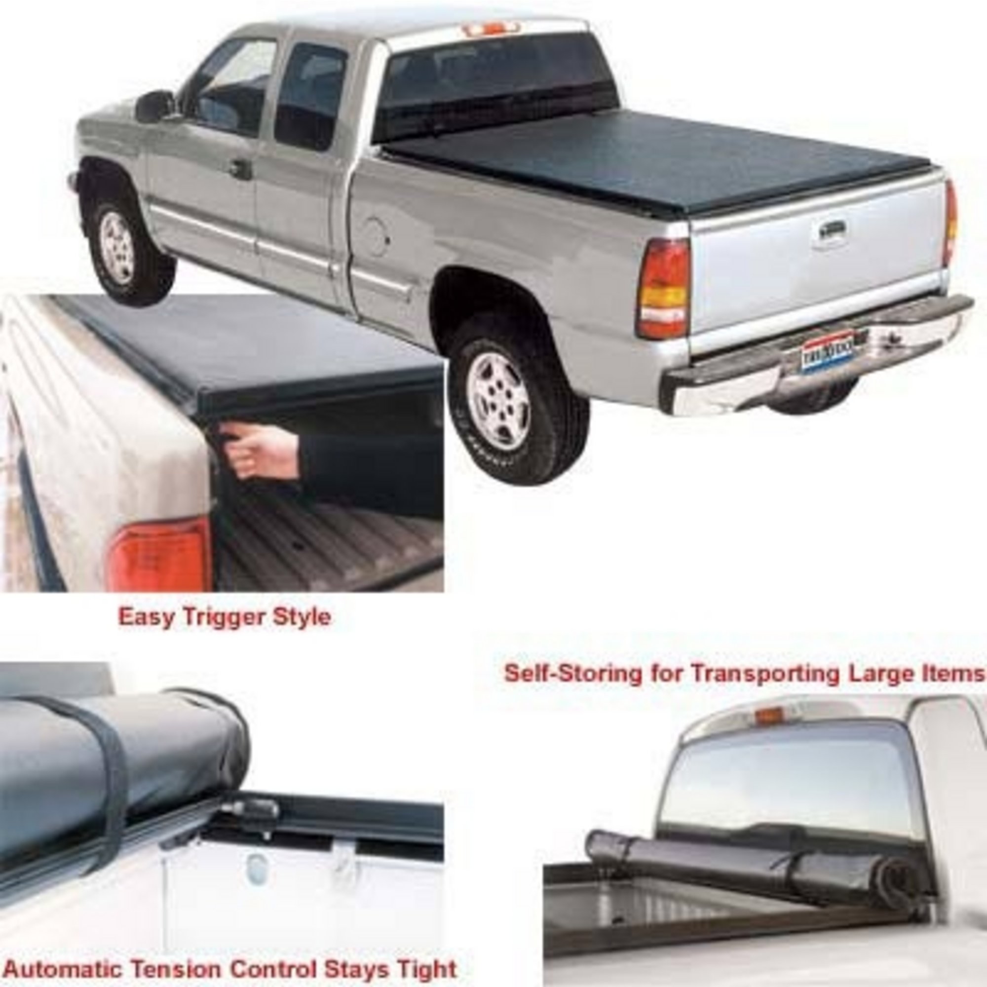Truxedo Pickup Long Bed Cover — GM Full Size Crew Cab 1999-06