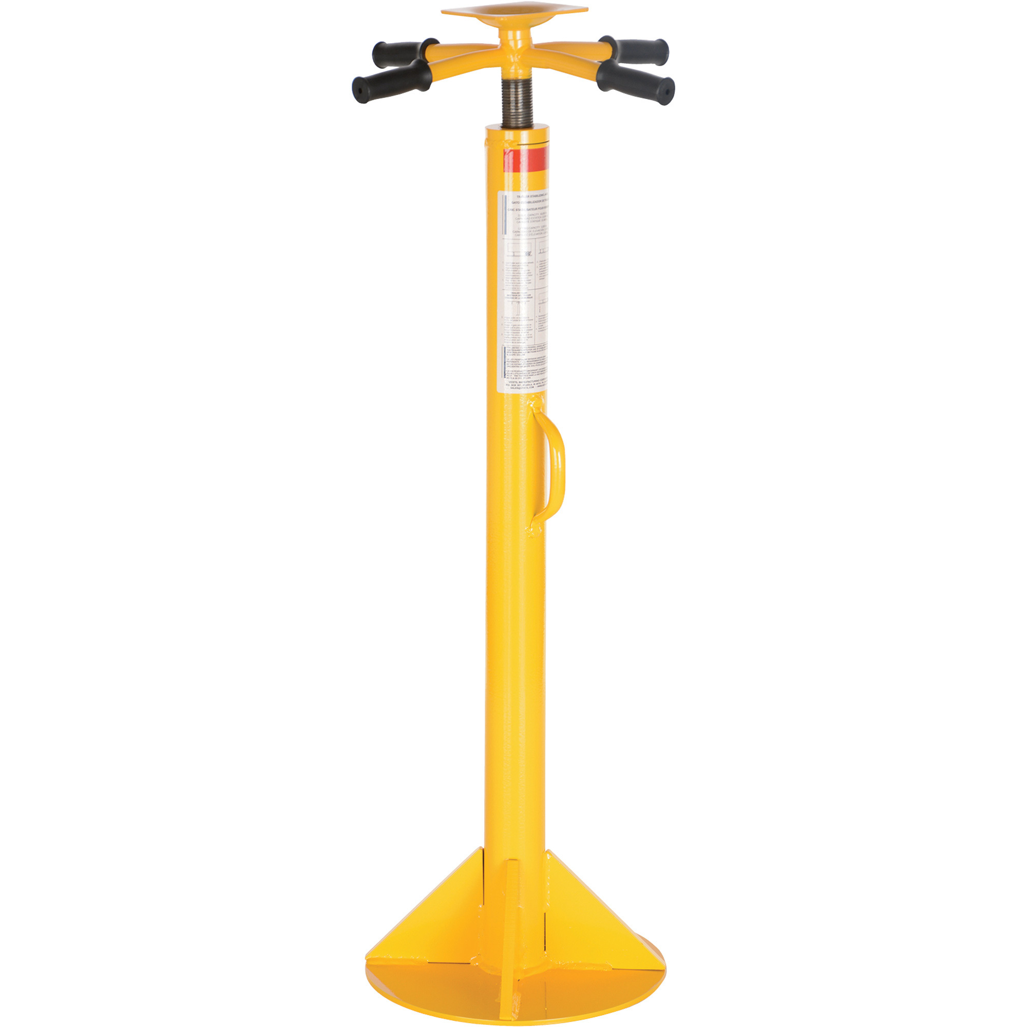 Vestil Economy Trailer Stabilizer Jack - 5000-Lb. Lifting Capacity, Flat Base, 44in. to 51in. Service Range, Model# SJ-40