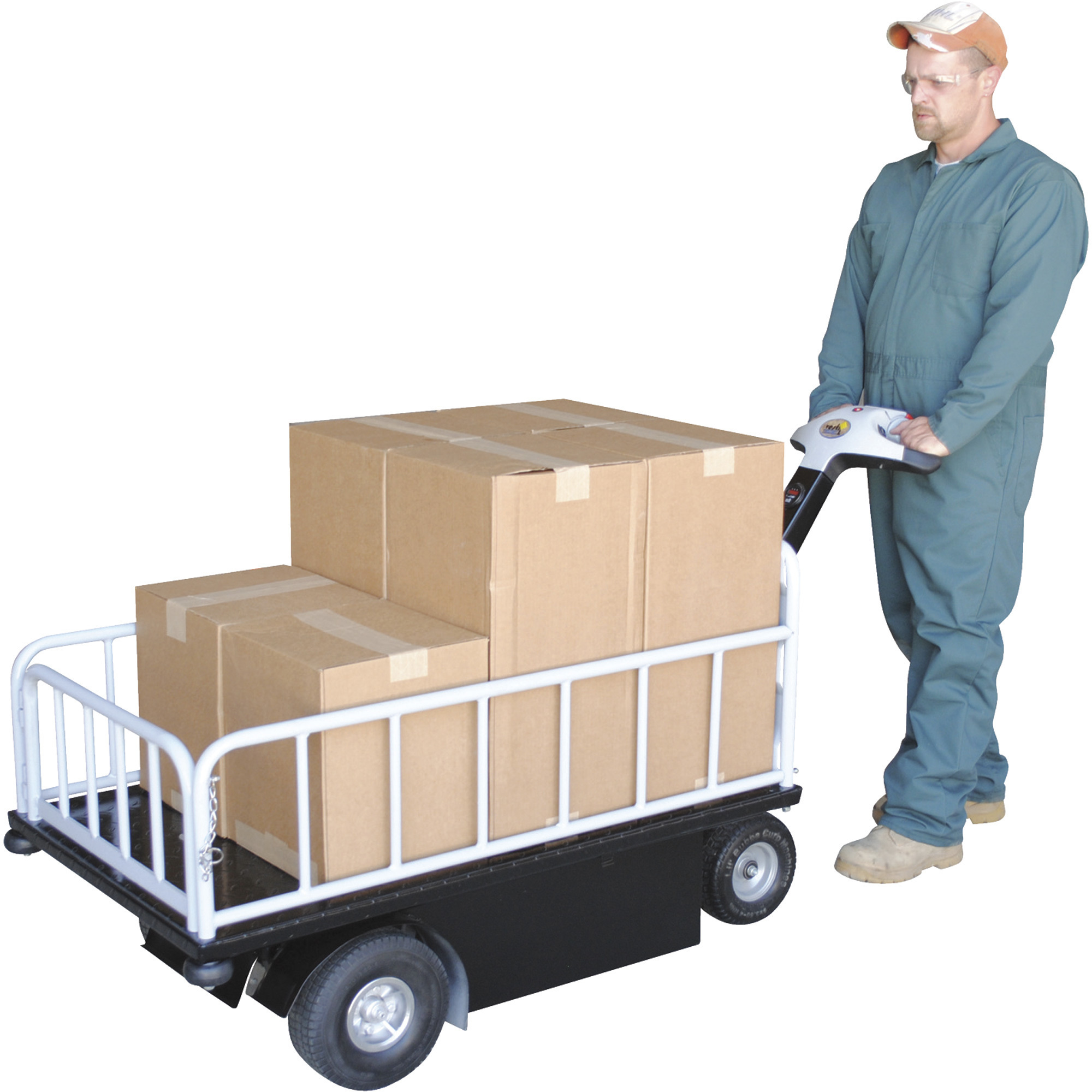 Vestil Traction-Drive Top Load Cart - 750-Lb. Capacity, 46in. x 24.75in ...