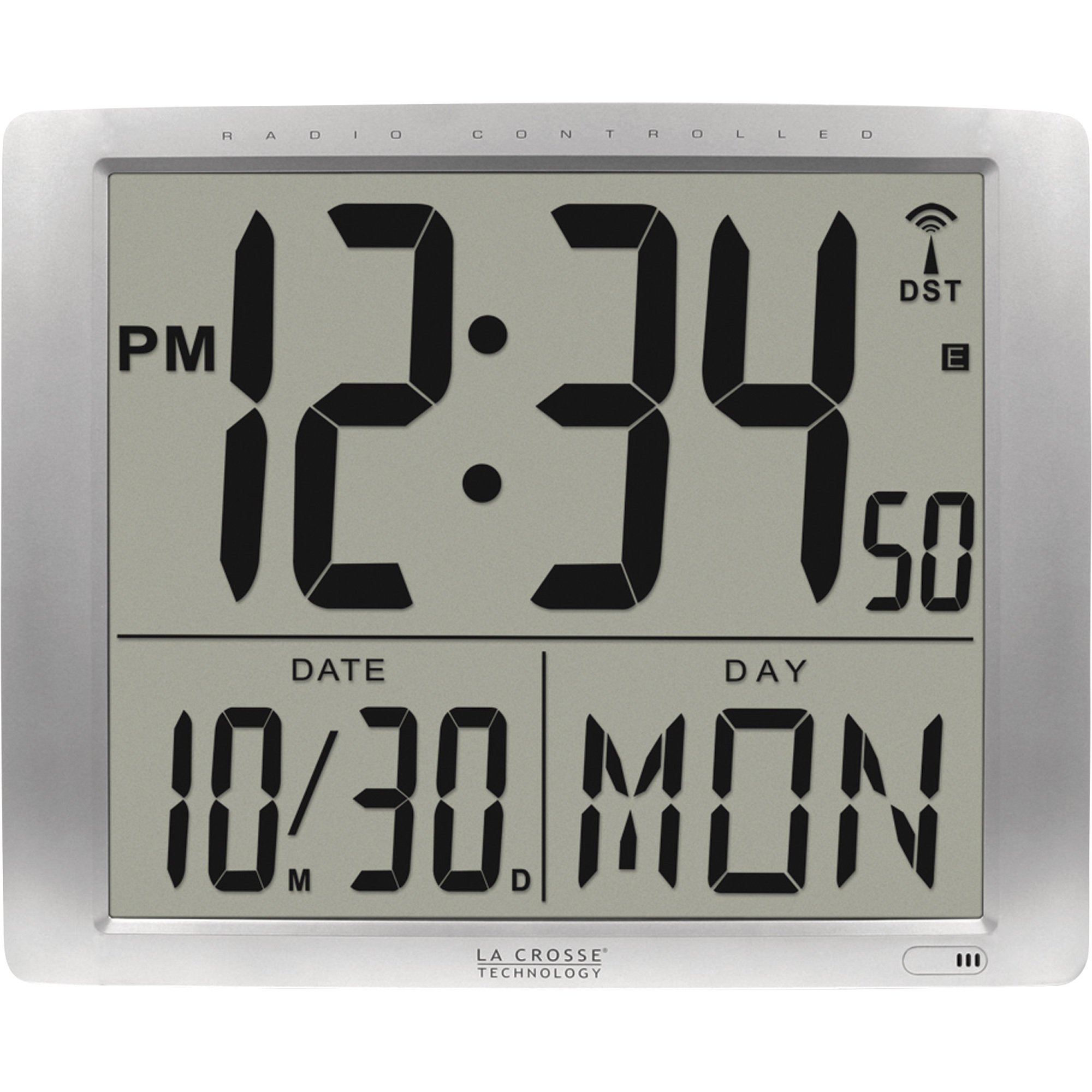 La Crosse Technology 16in. Digital Wireless Atomic Wall Clock — 7in ...