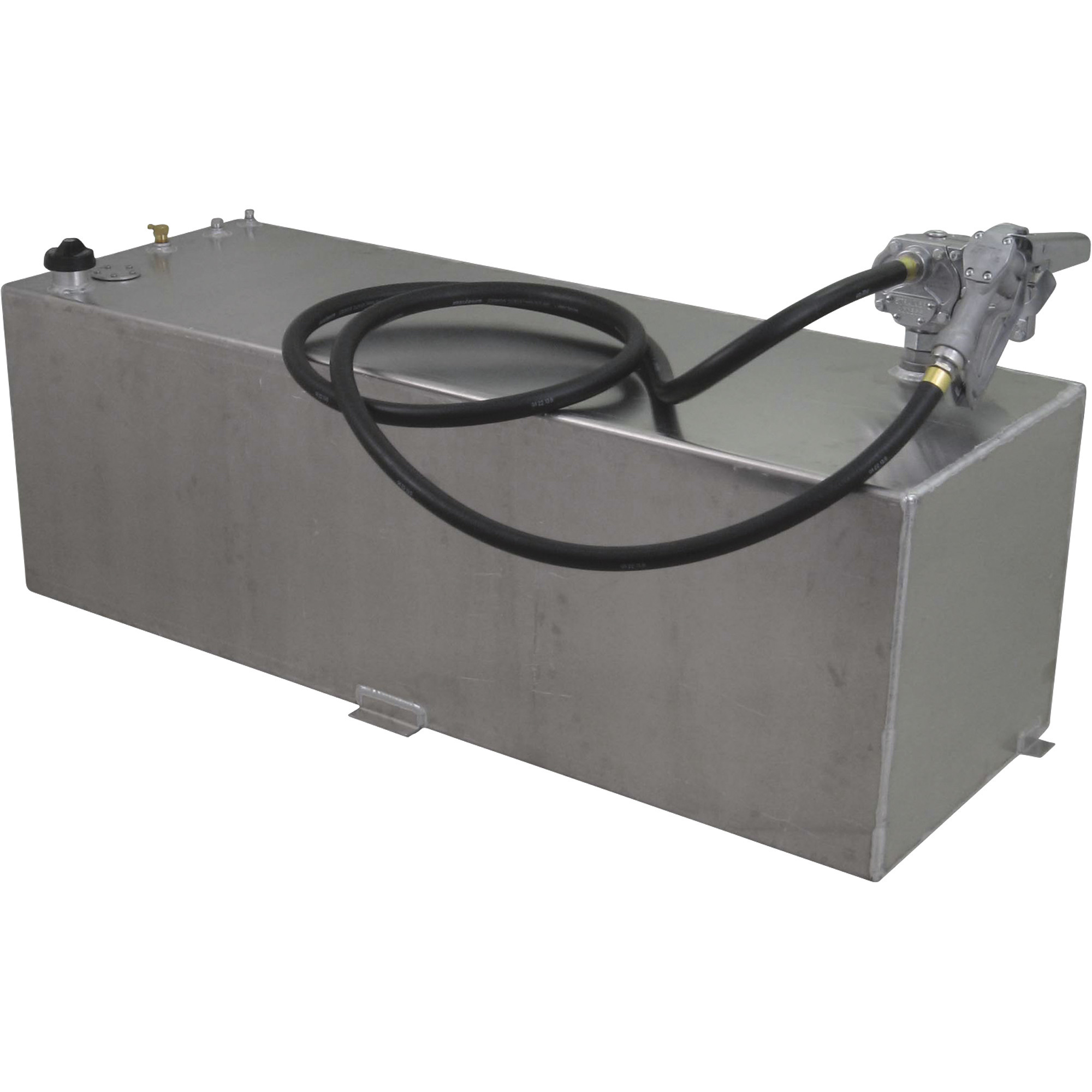 RDS Aluminum Transfer Fuel Tank with GPI 12V Fuel Transfer Pump, 80-Gallon,  Rectangular, Smooth 15 GPM, Model# 73961