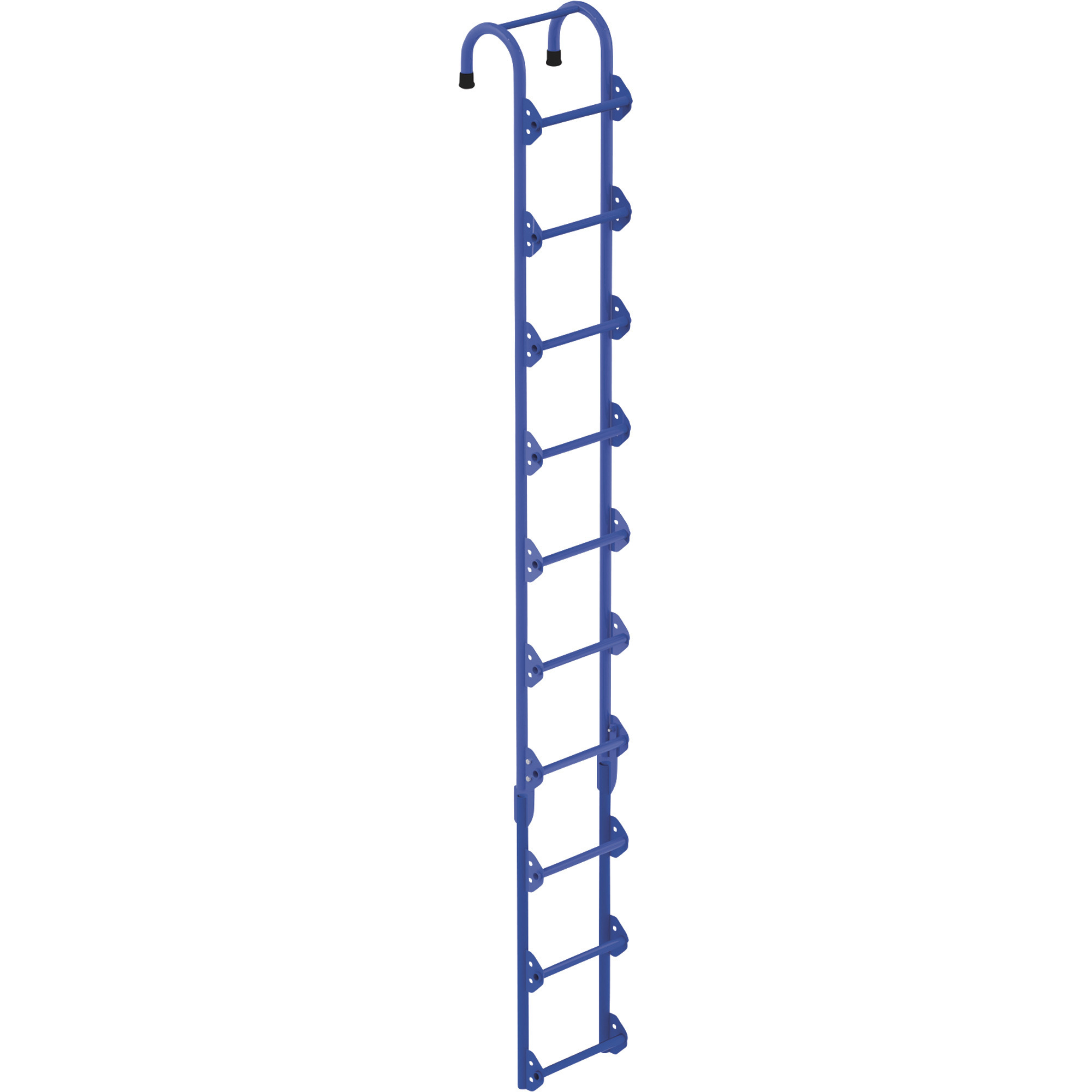 Vestil Steel Tank Access Ladder, 10ft., 300-Lb. Capacity, Blue, Model# NTAL-10