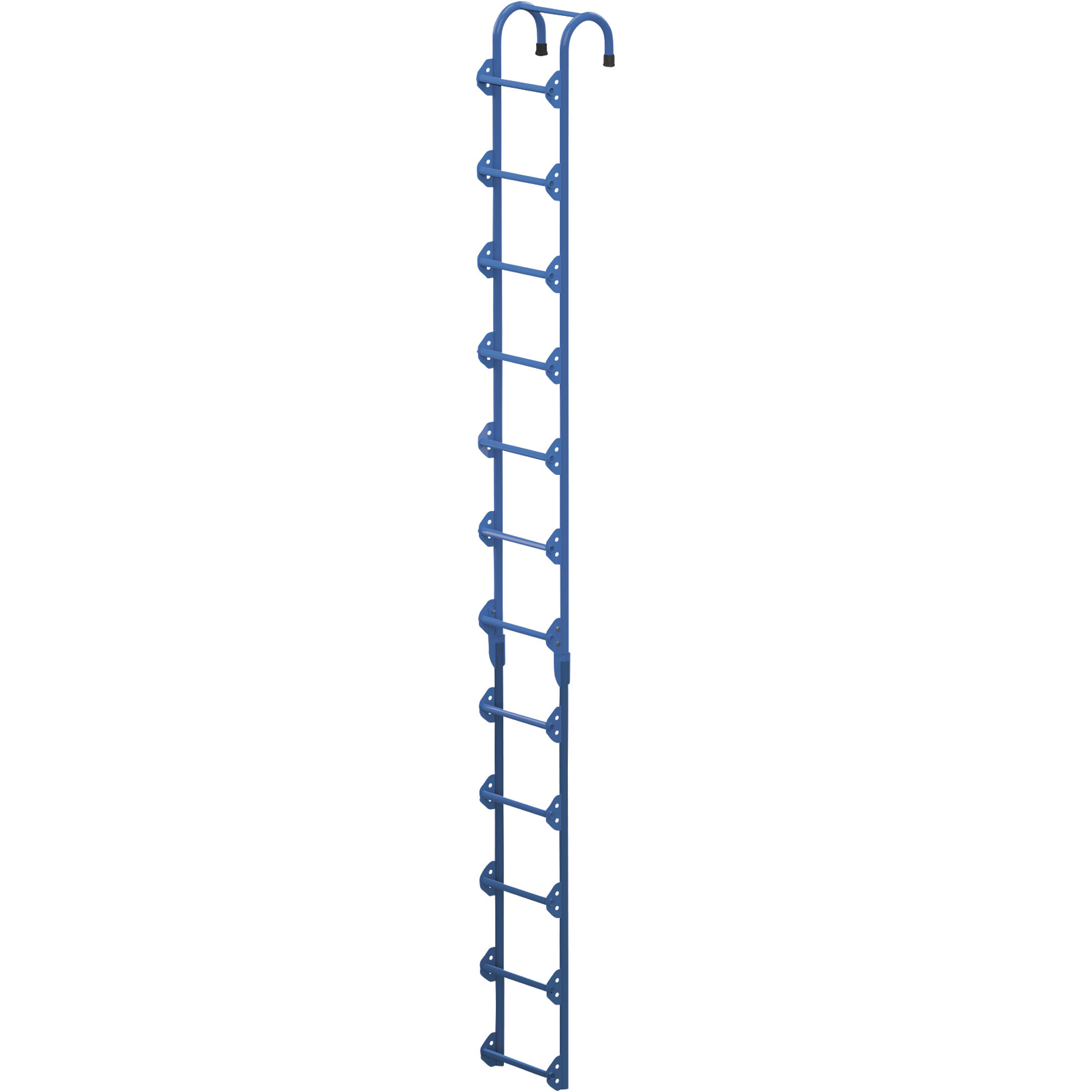 Vestil Steel Tank Access Ladder - 12ft., 300-Lb. Capacity, Non-Slip Rungs, Model# NTAL-12