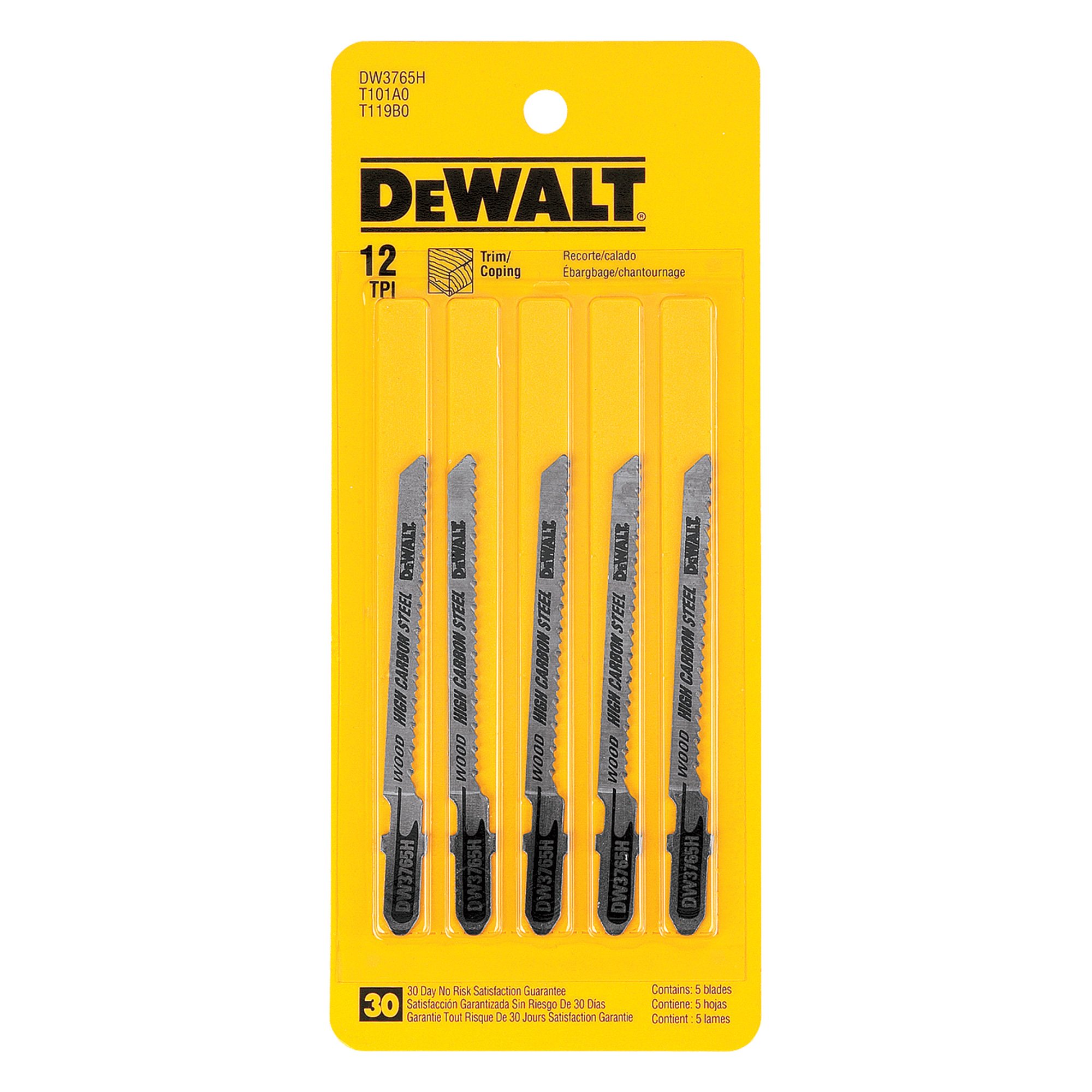DEWALT Jig Saw Blade Set — Length, Wood Cutting, Model