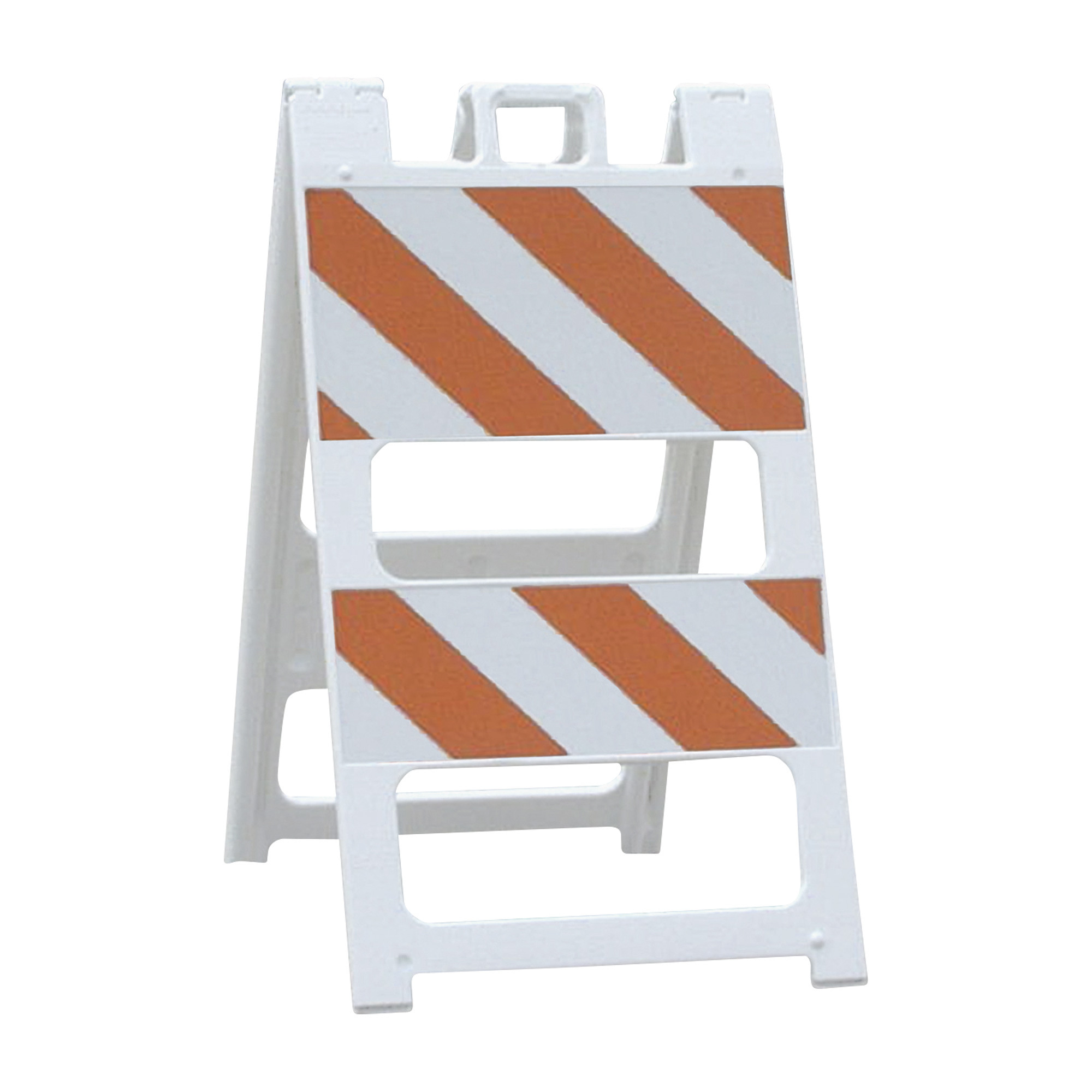 Plasticade Type II High Intensity Prismatic Plastic Barricade, White, Model# 100-T12B8HI-P