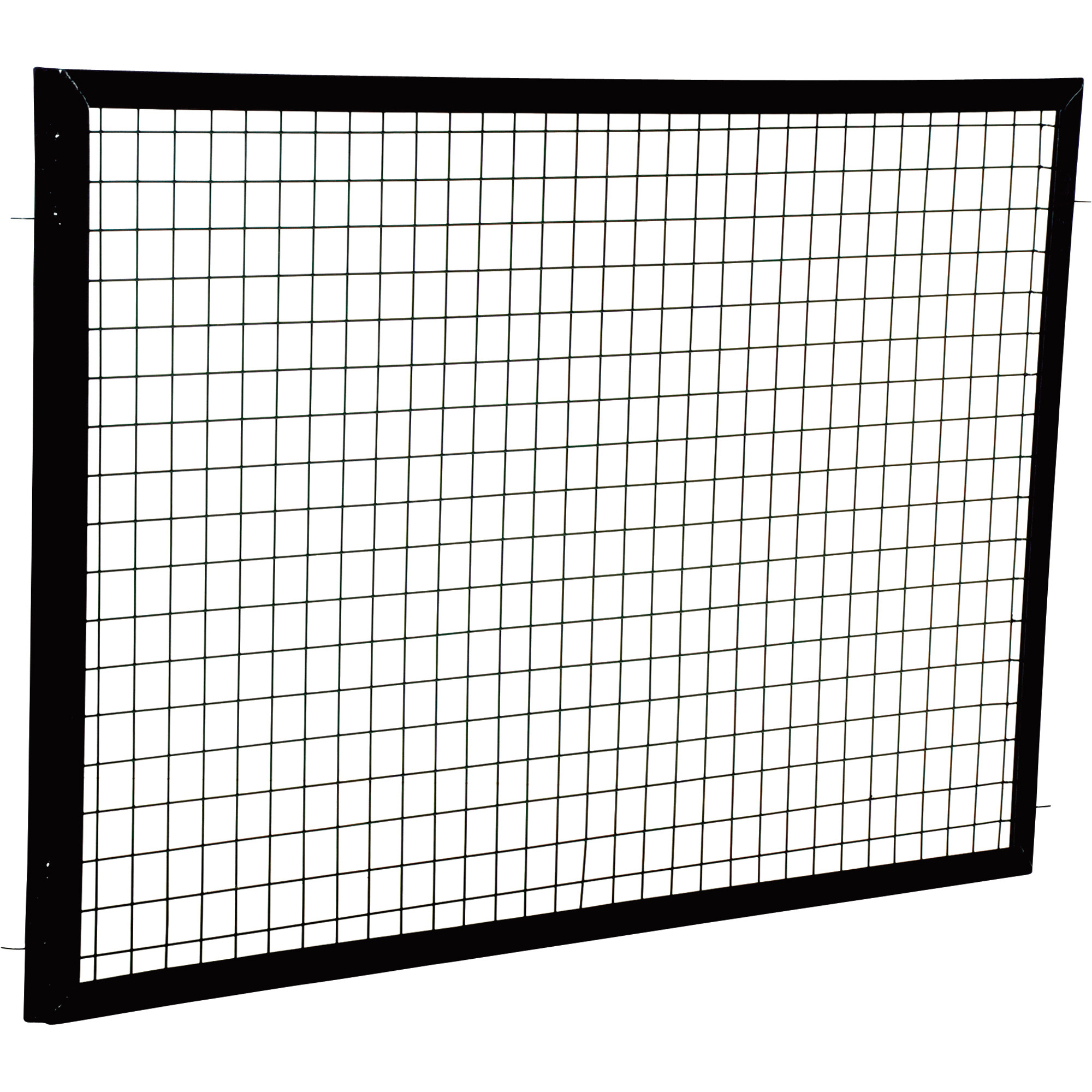 Vestil Adjustable Perimeter Guard Panel - 36in.H x 64in.W, 8-ga. Woven Wire Insert, 12-ga. Angle Frame, Model# APG-M-35