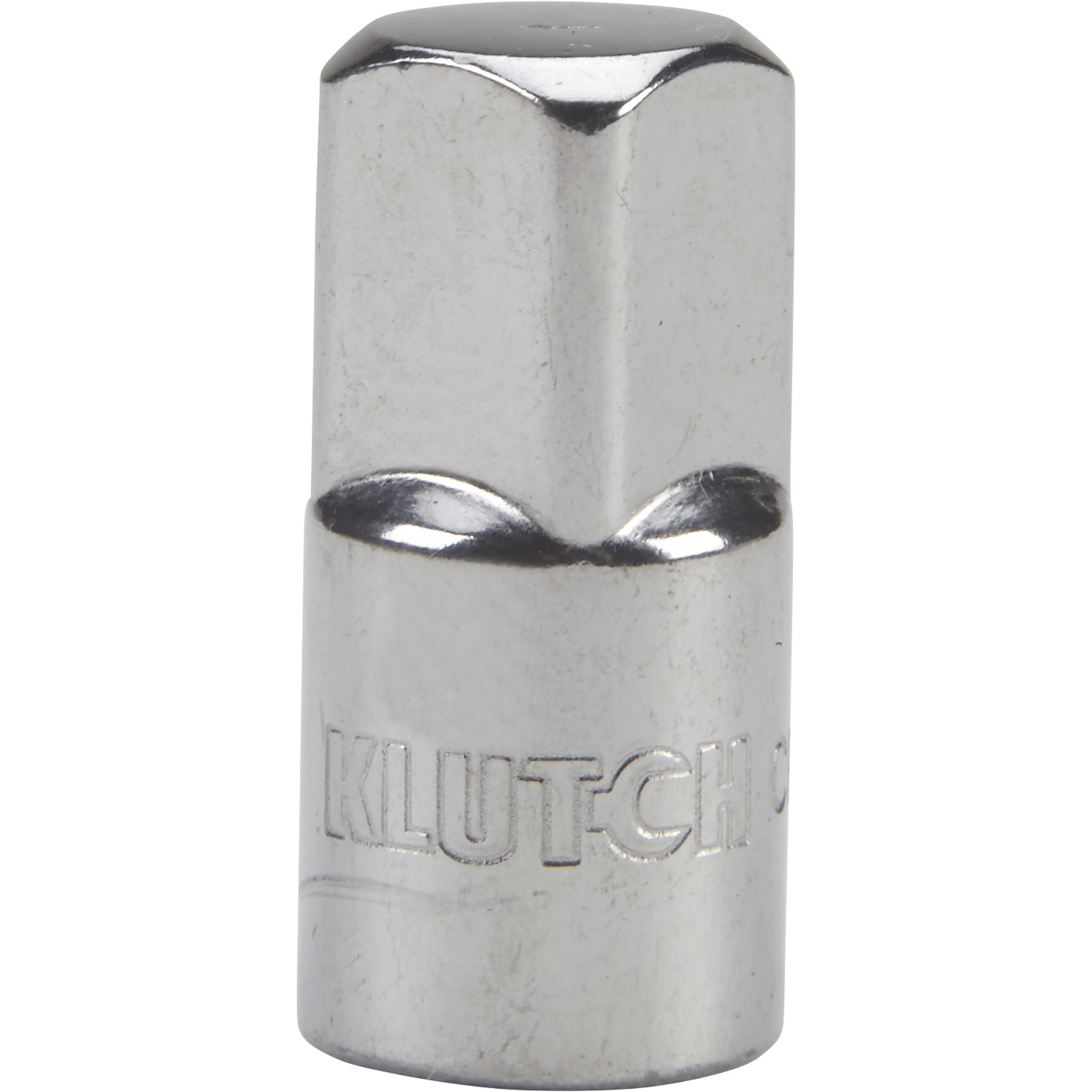 Klutch Socket Adapter, 1/4in.-F x 3/8in.-M, Chrome Vanadium Steel