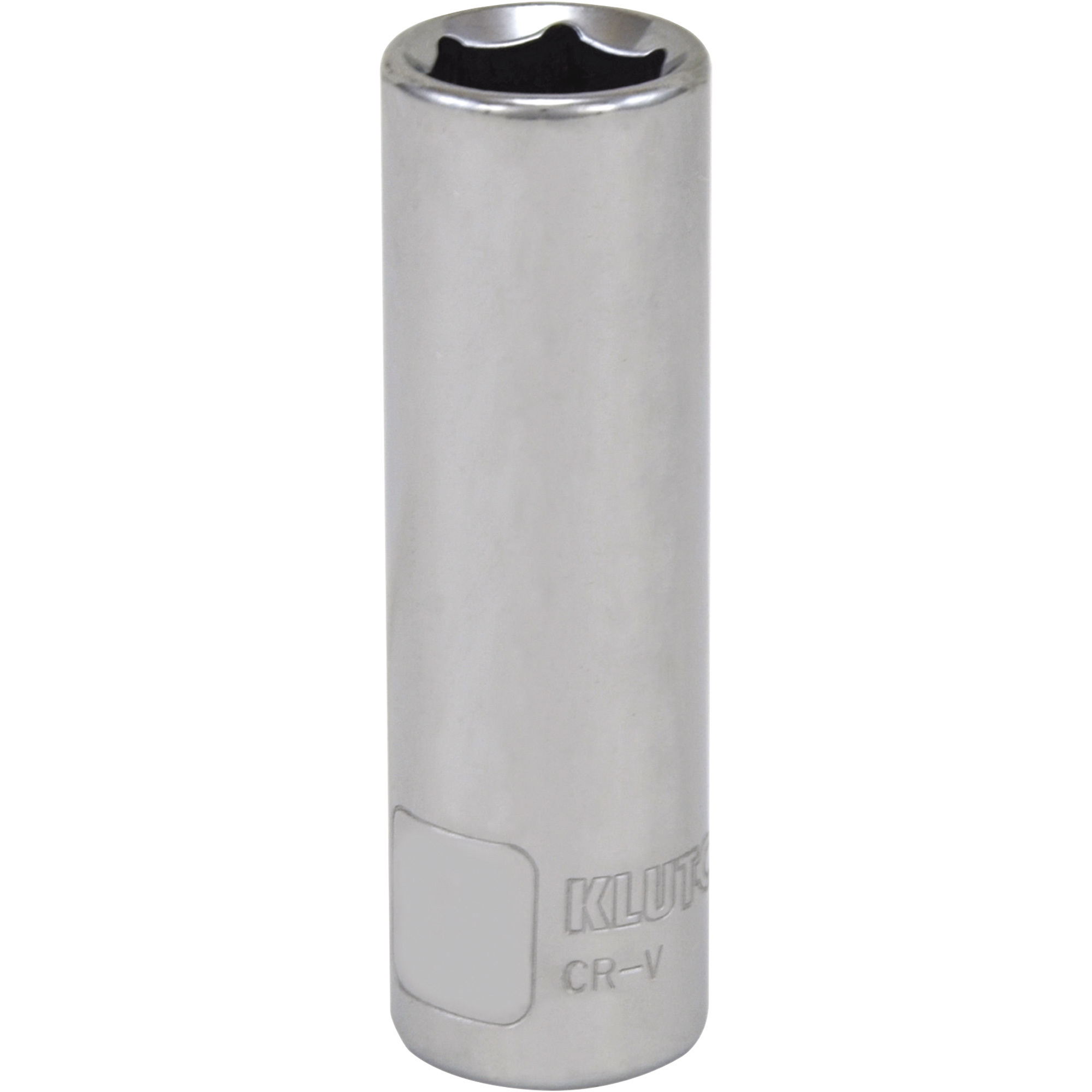 Klutch Deep Socket, Metric, 16mm, 3/8in.-Drive, 6-Pt.
