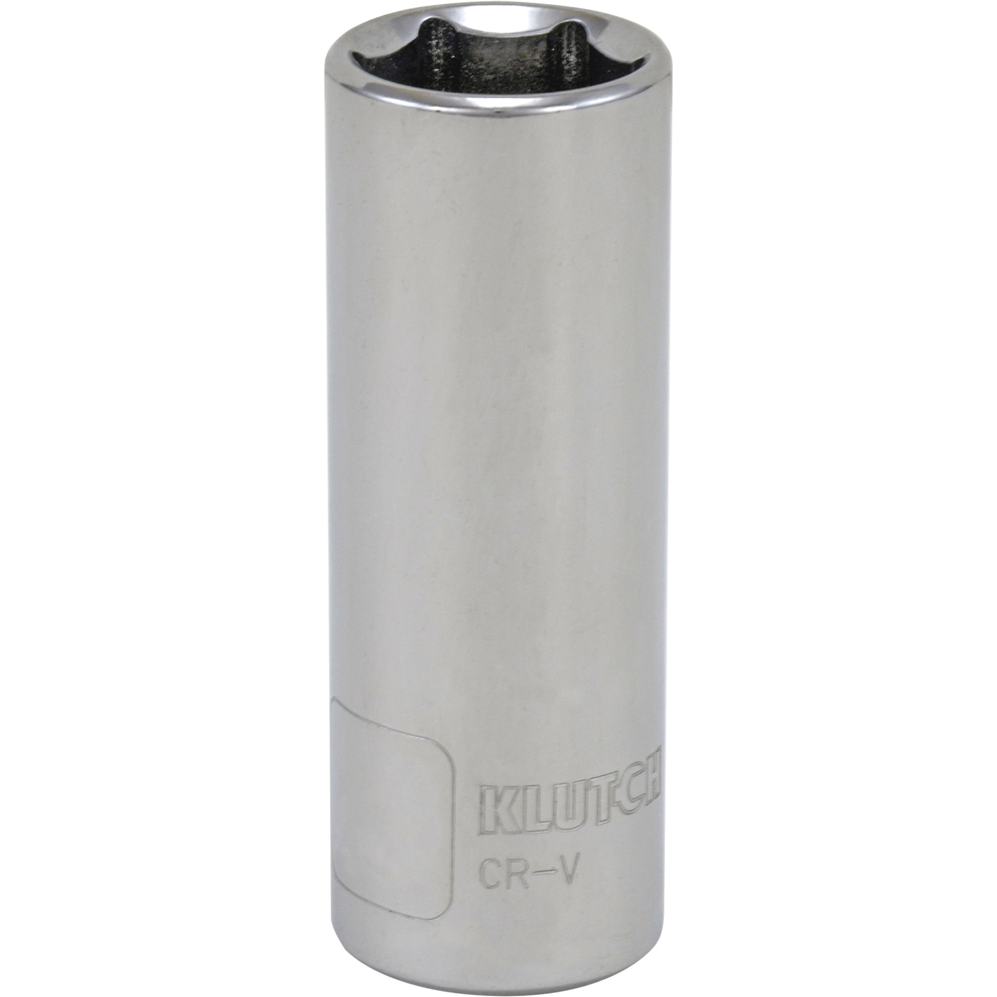 Klutch Deep Socket, Metric, 21mm, 1/2in.-Drive, 6-Pt.