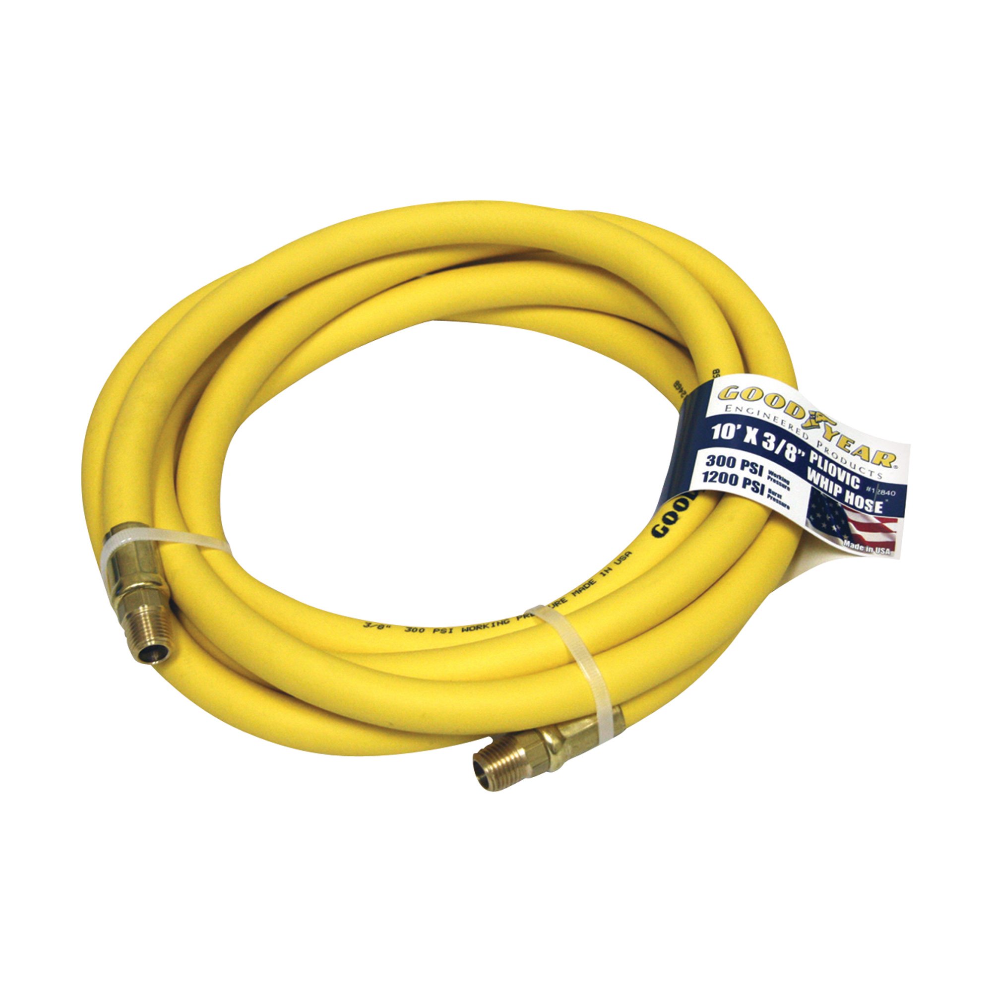 Goodyear 50' x 3/8 Rubber Air Hose Yellow 250 PSI