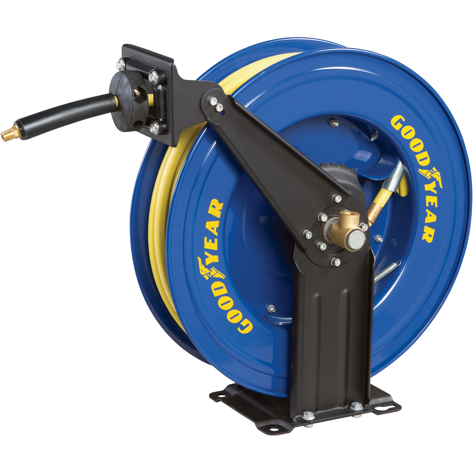 Goodyear Retractable Air Hose Reel with Hose — 3/8in. x 50ft