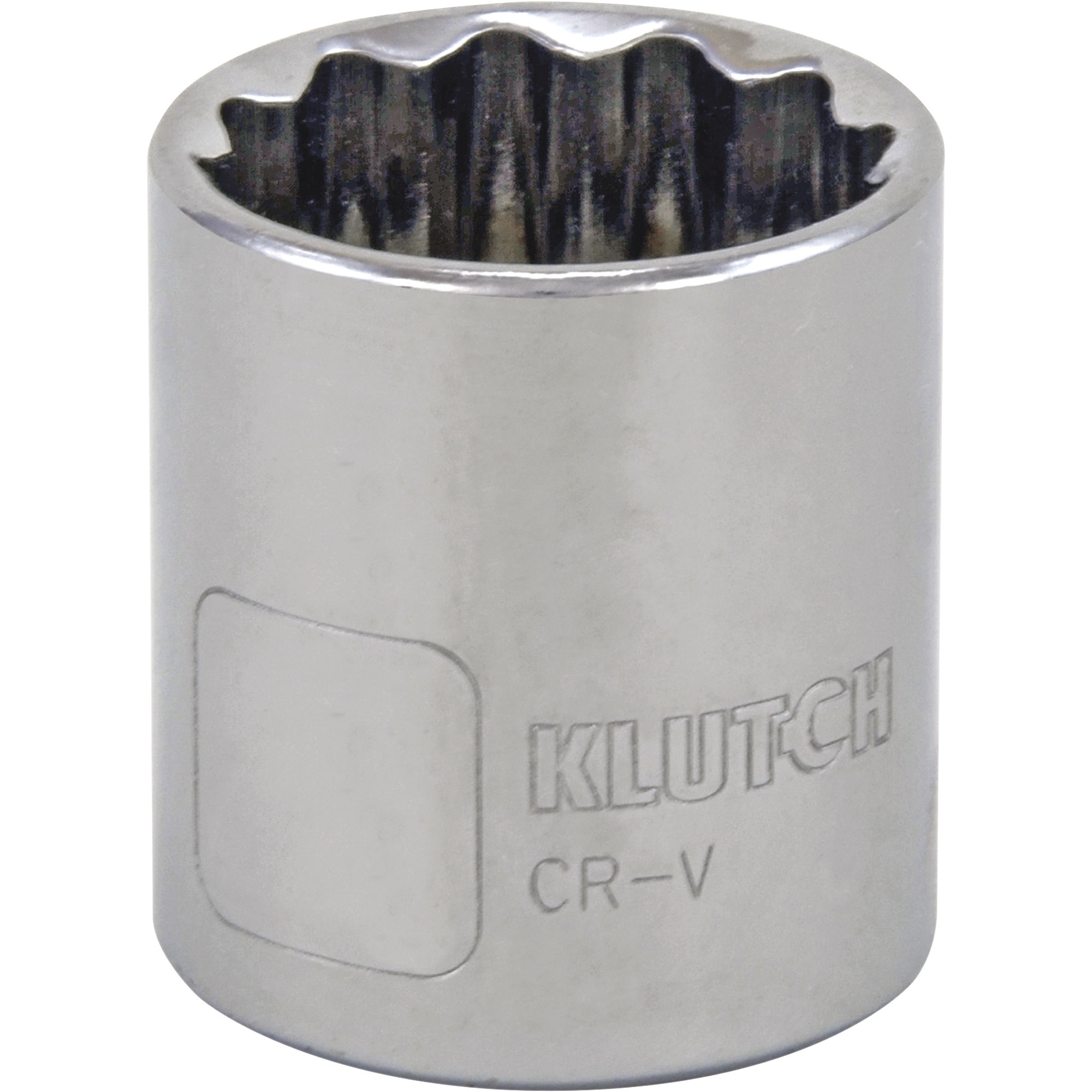 Klutch Socket — Metric, 1/2in.-Drive, 12-Pt.