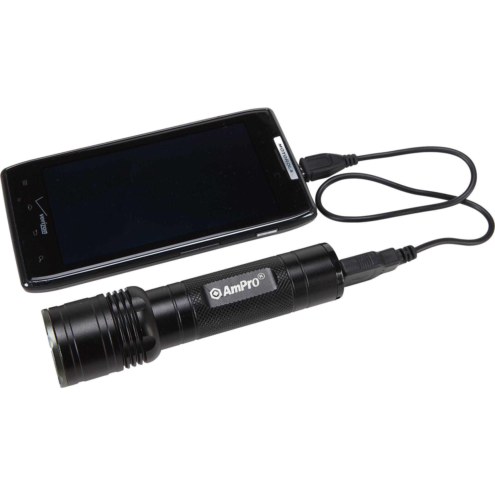 Mobile Charger w/Cree LED Light — Multi-Function Convenience