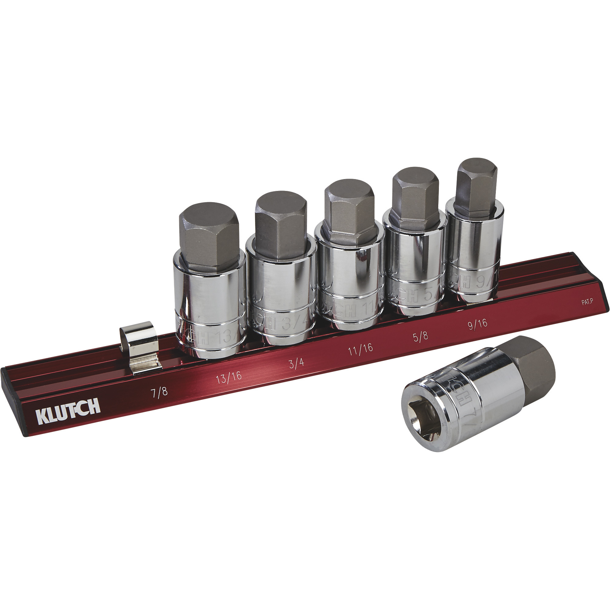 Klutch SAE Hex Bit Socket Set — 6-Pc. | Northern Tool