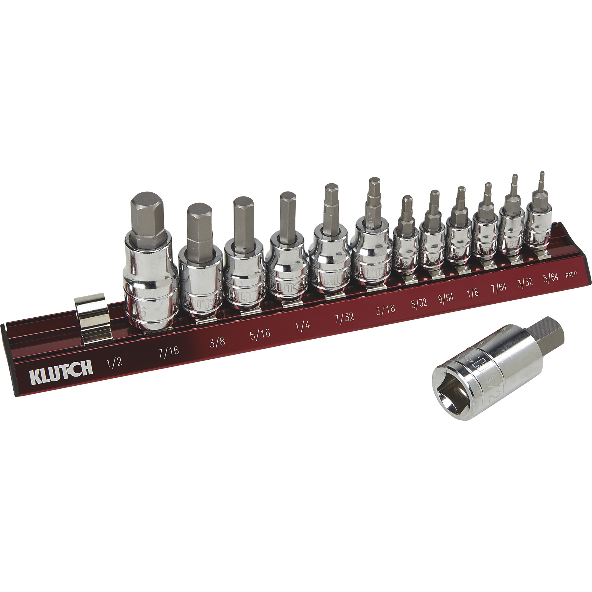 Klutch Hex Bit Socket Set — 13-Pc., SAE | Northern Tool