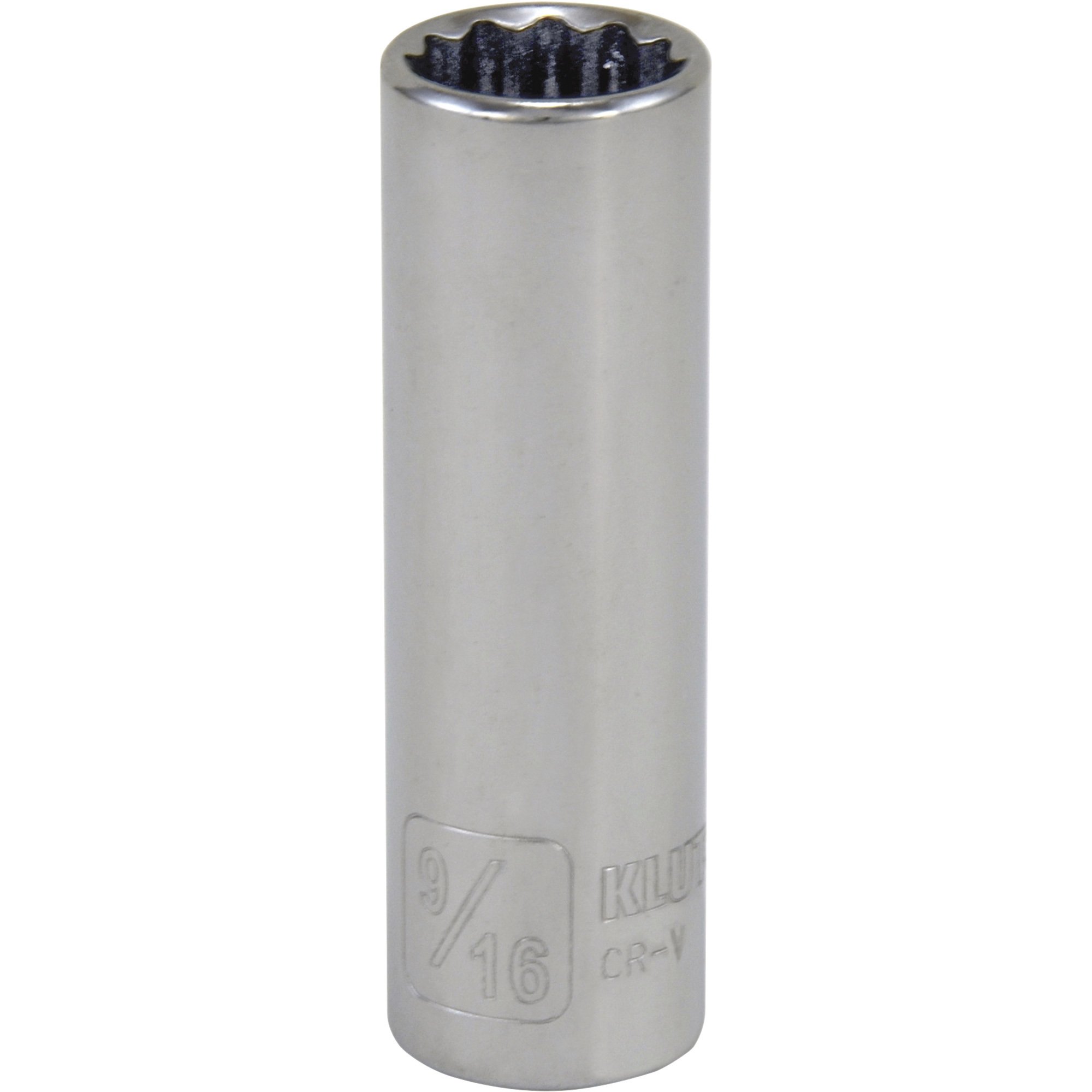 Klutch Deep Socket — SAE, 3/8in.-Drive, 12-Pt. 11 Assorted Sizes