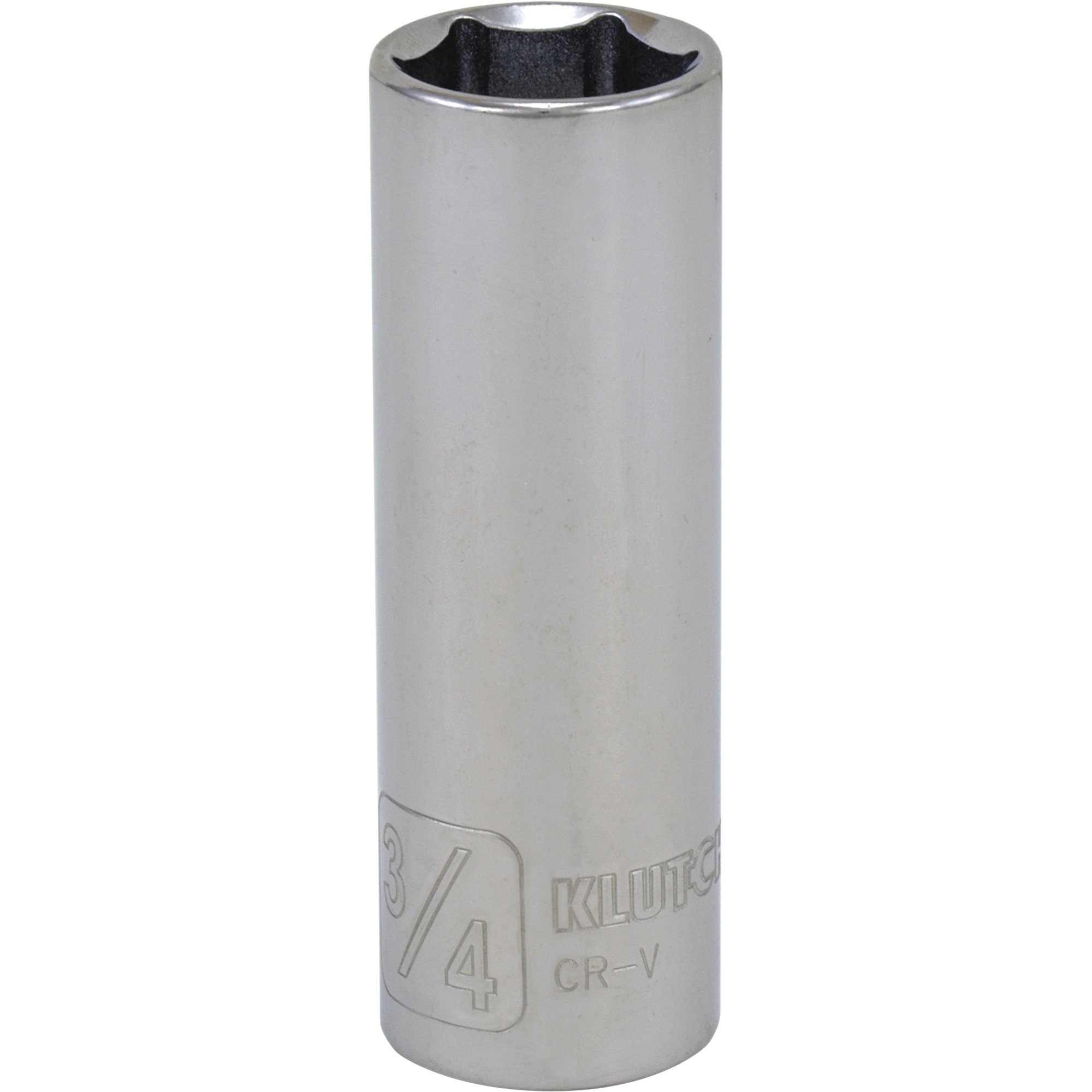 Klutch Deep Socket — SAE, 1/2in.-Drive, 6-Pt. 14 Assorted Sizes