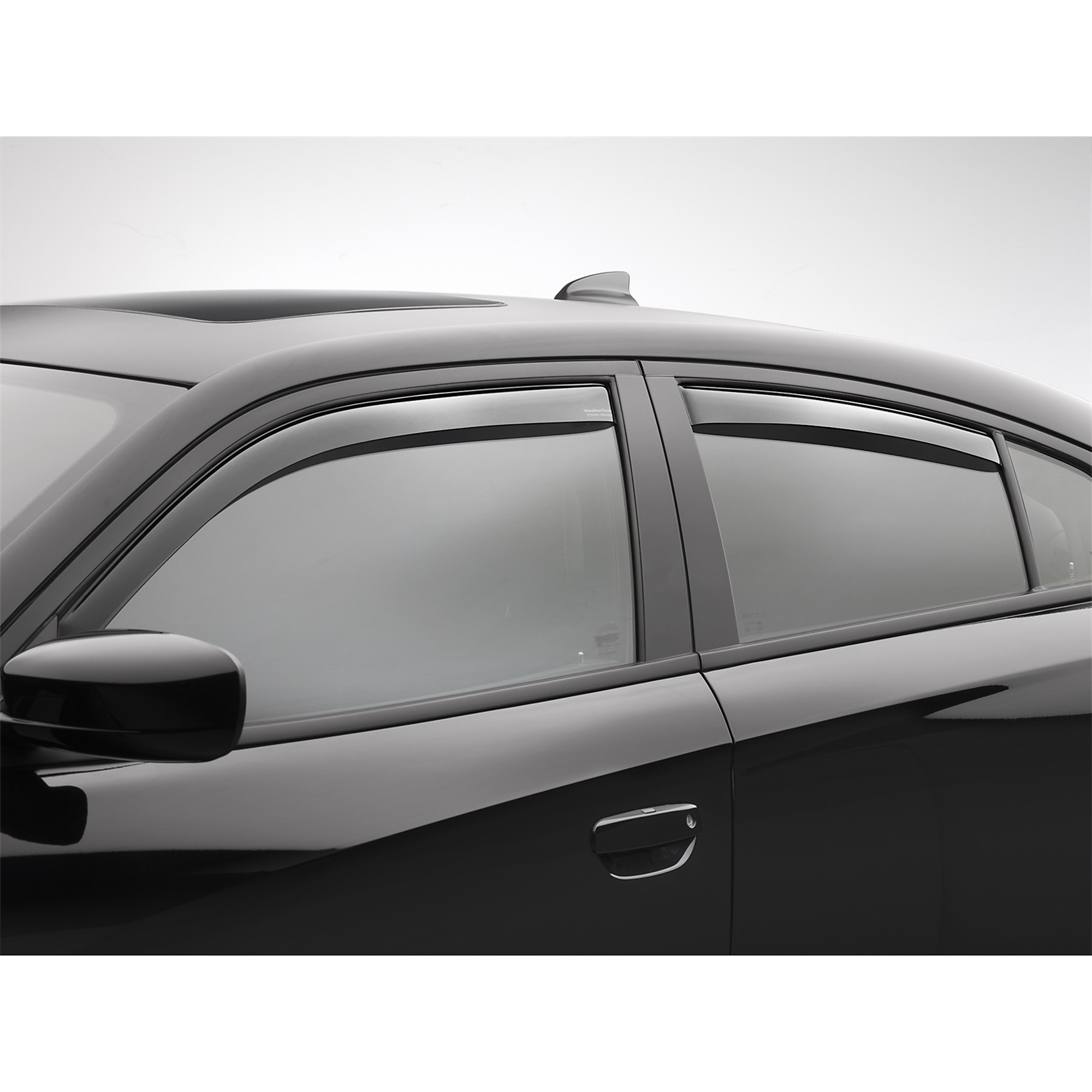 WeatherTech Side Window Vent, Fits 2011-2019 Dodge Charger, Material Molded Plastic, Tint Color Light, Model# 72713