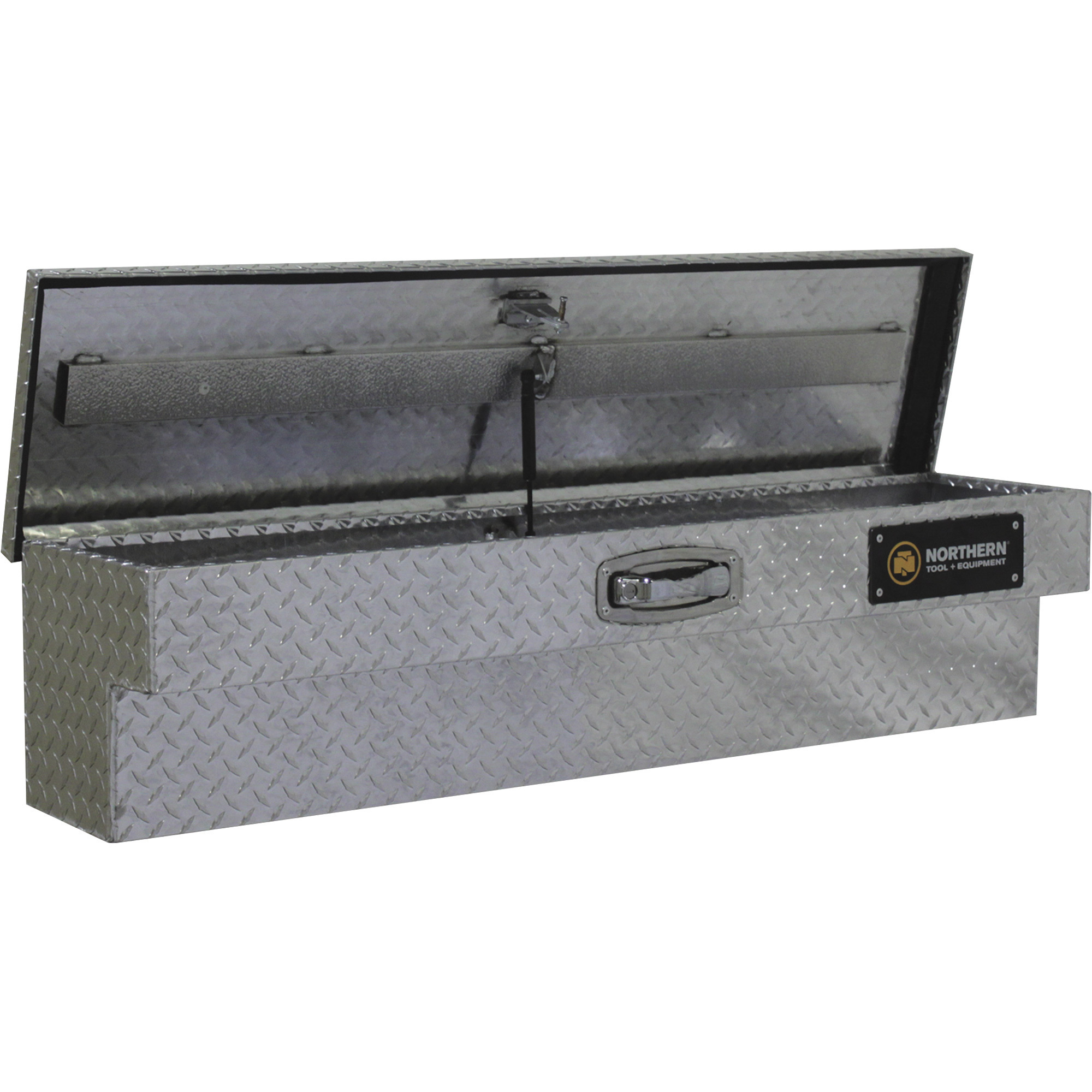 Northern Tool Tote Tool Box with Handle, Aluminum, Diamond Plate