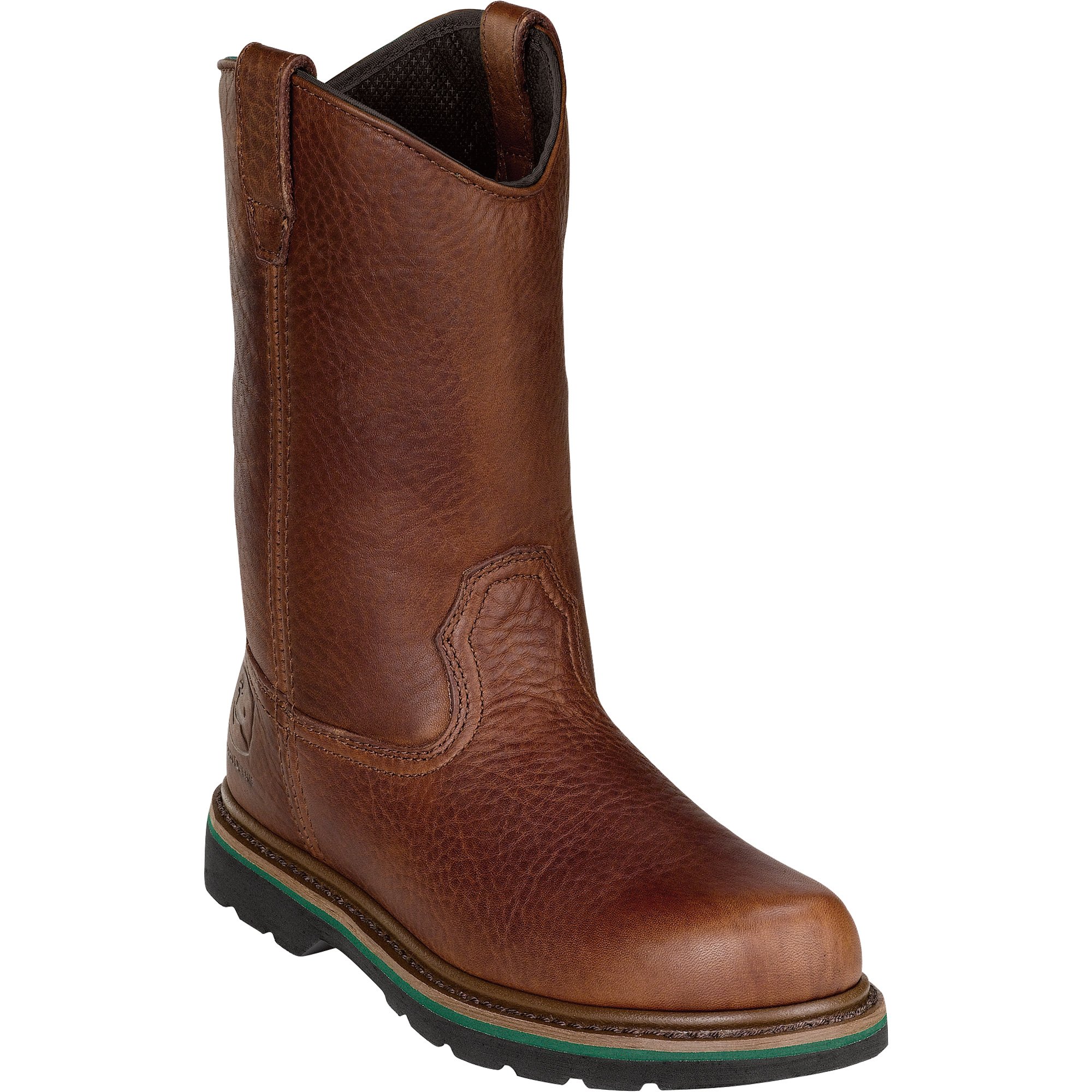 John Deere 11in. Wellington Pull On Work Boot Walnut Size 8 Wide Model JD4193 Northern Tool