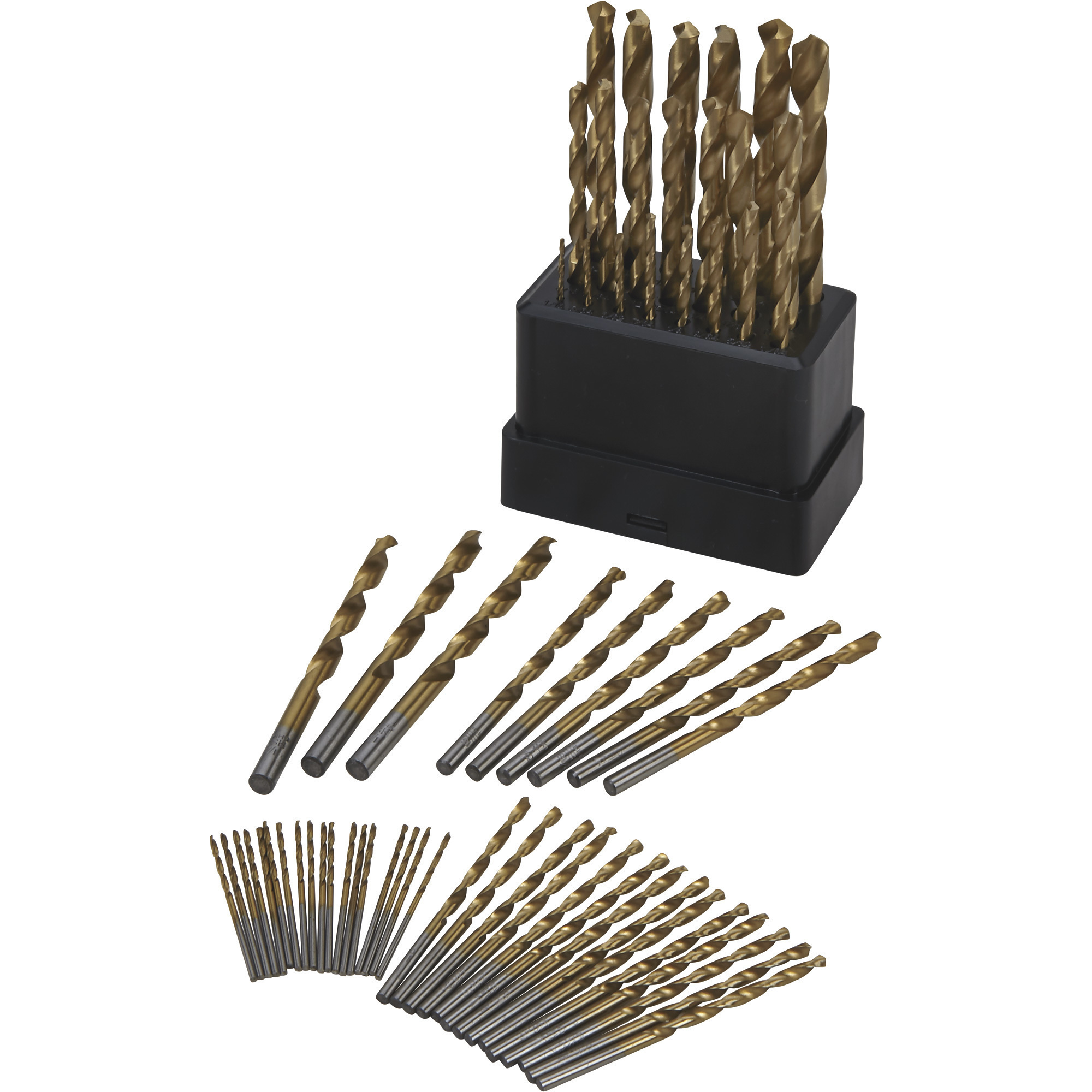 Titanium Drill Bit Set, 135 Deg, 17 pcs.