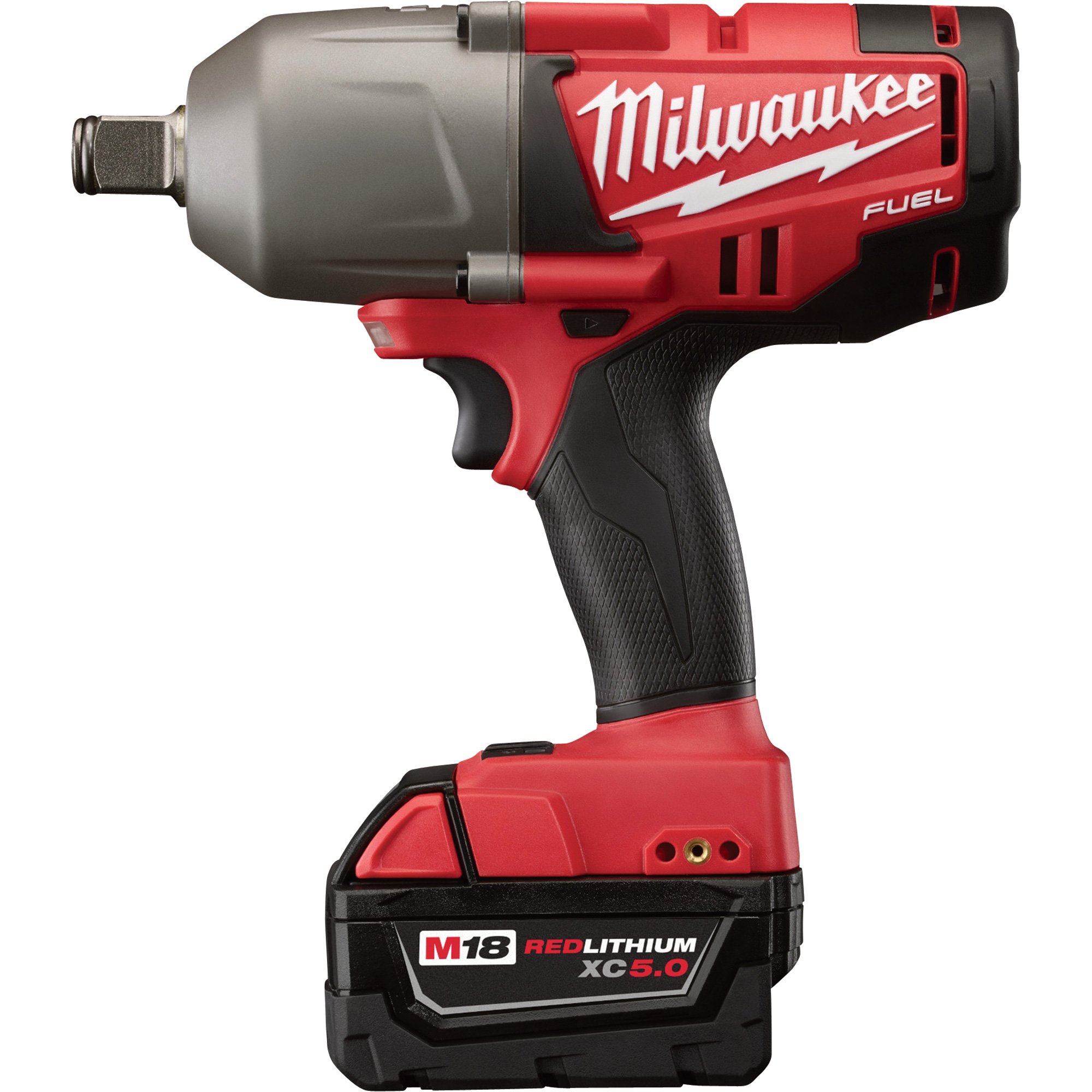 FREE SHIPPING — Milwaukee M18 FUEL High Torque Cordless Impact Wrench Kit with Friction Ring — 3/4in. Drive, 750 Ft.-Lbs. Torque, 2 Batteries, Model# 2764-22