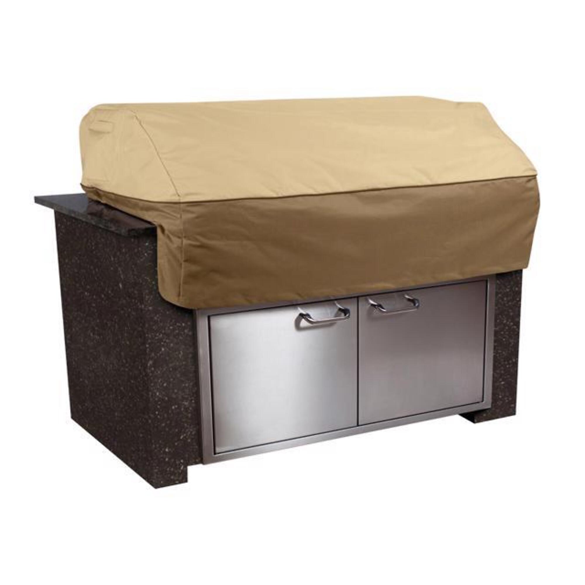 Classic Accessories Veranda Island BBQ Grill Top Cover, XS, Tan, Polyester, Model# 55-340-361501-00