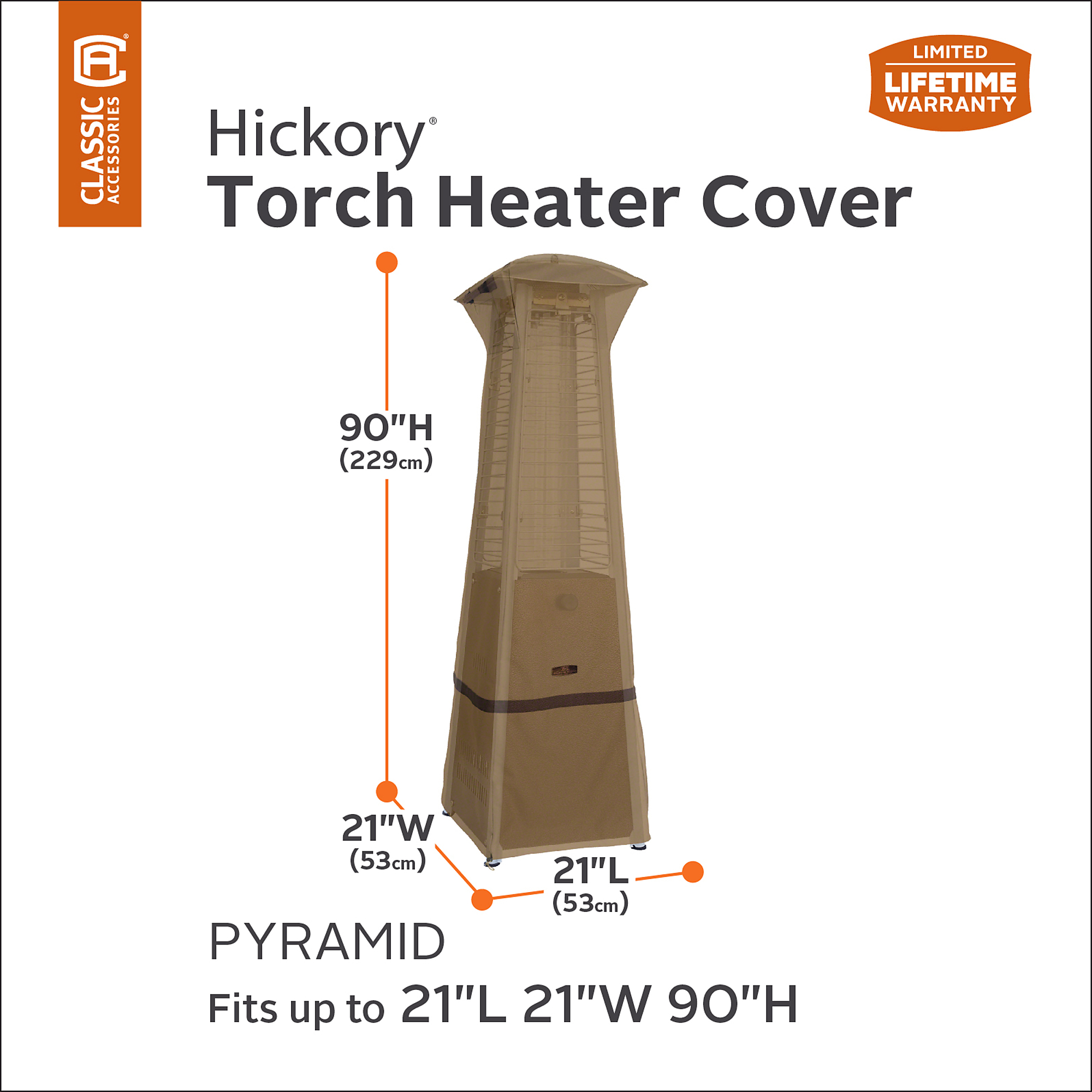 Pyramid Torch Classic Accessories Hickory Pyramid Torch Heater Cover, Cover Type ...