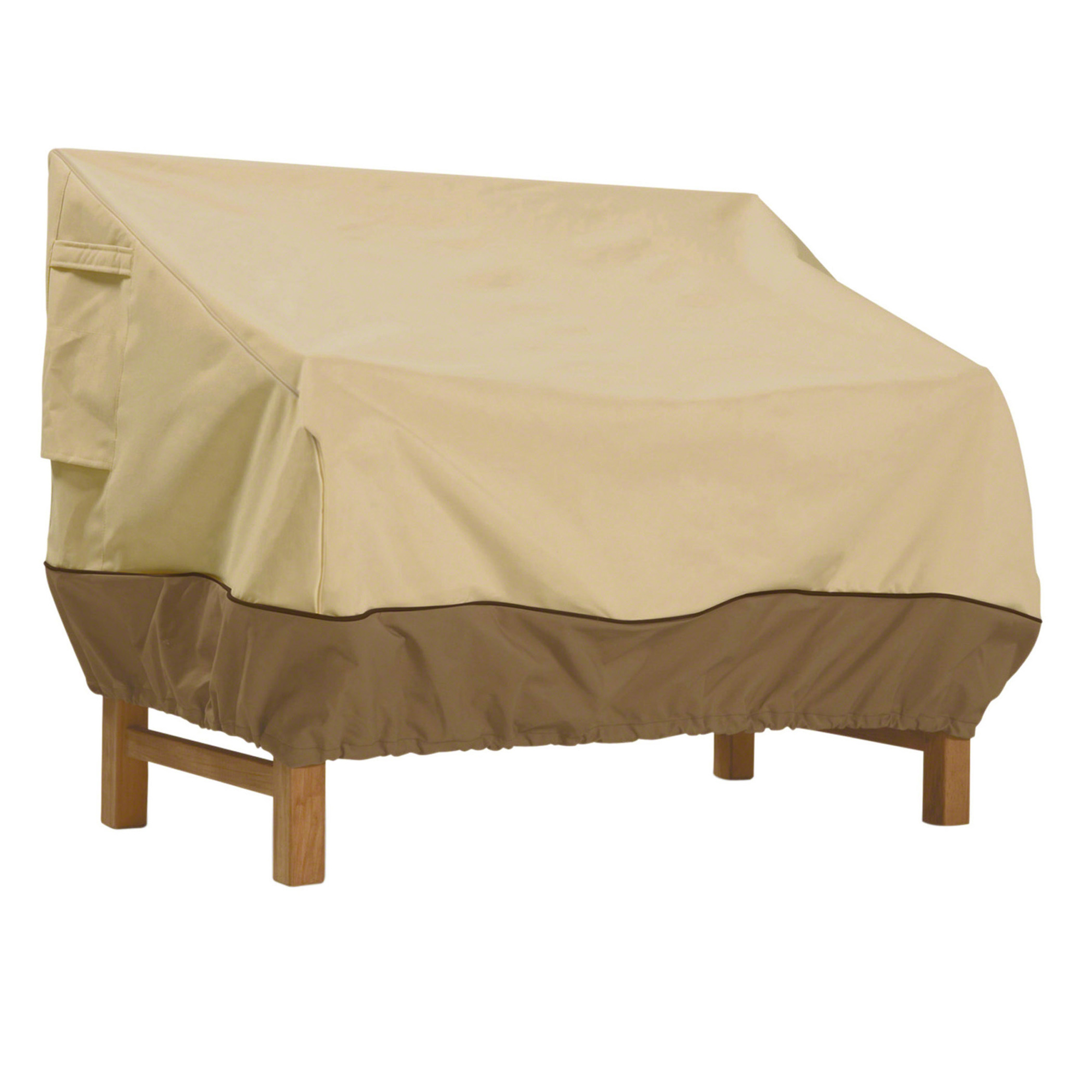 Classic Accessories Veranda Deep Seat Sofa/Loveseat Cover, S, Tan, Polyester, Model# 55-649-021501-00