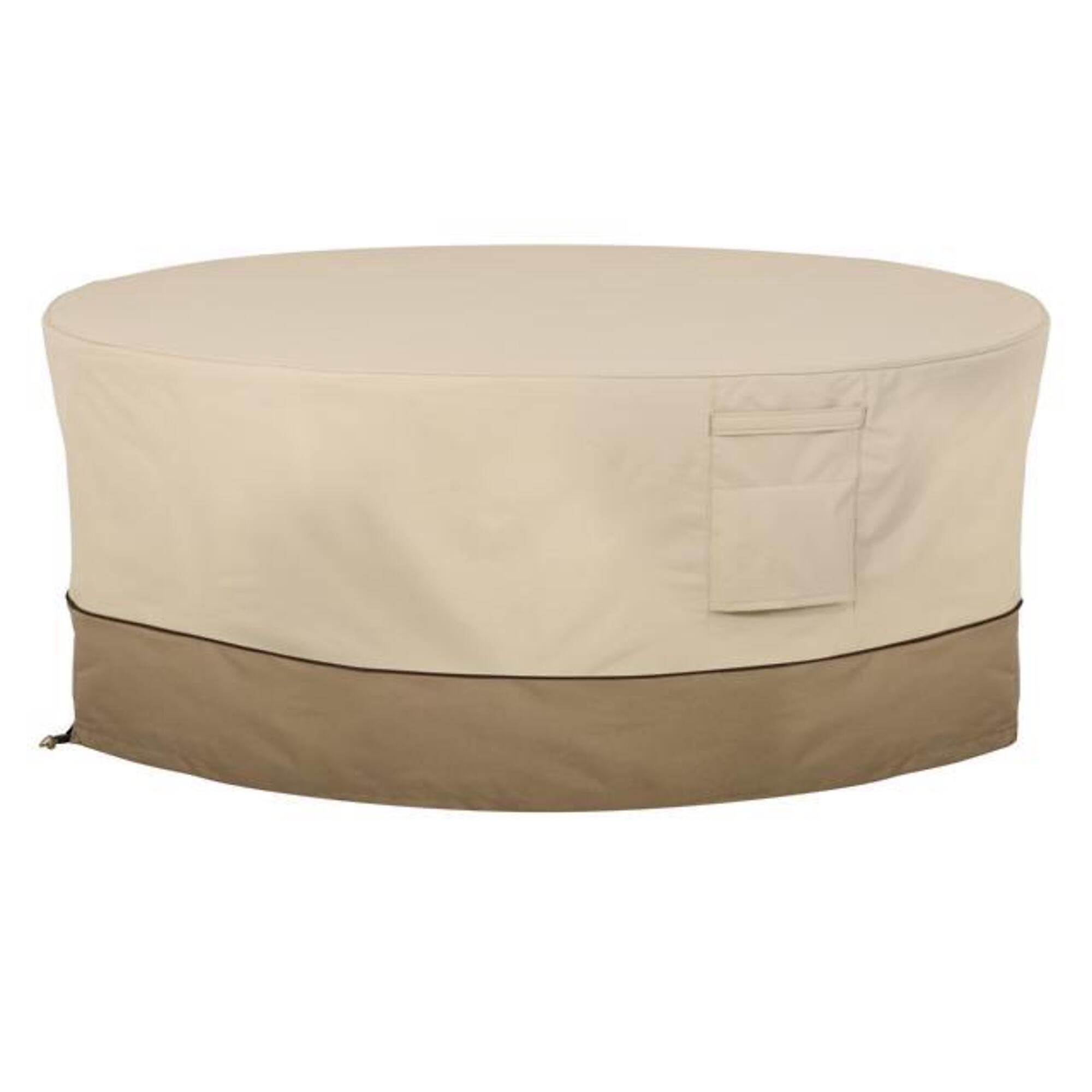 Classic Accessories Veranda, 42in. Round Fire Pit Table Cover, Model# 55-465-011501-00