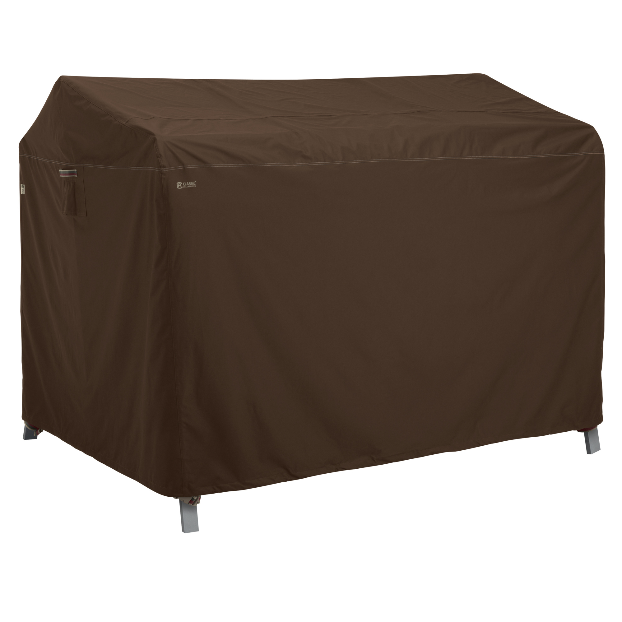 Classic Accessories Madrona 2-Seat Canopy Swing Cover, Brown, Polyester, Model# 55-831-016601-RT