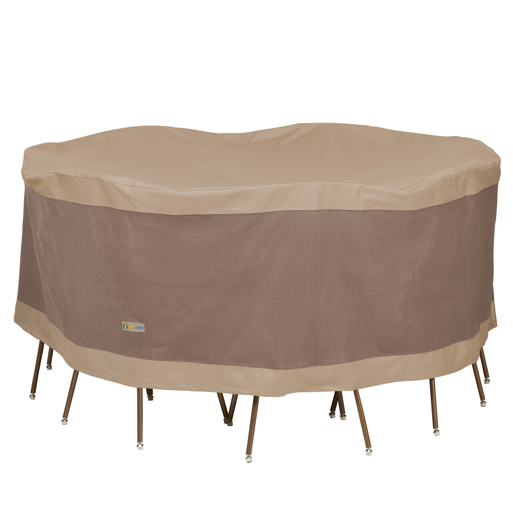 Classic Accessories Elegant 76in. Round Table and Chair Cover, Tan, Polyester, Model# LTR07676