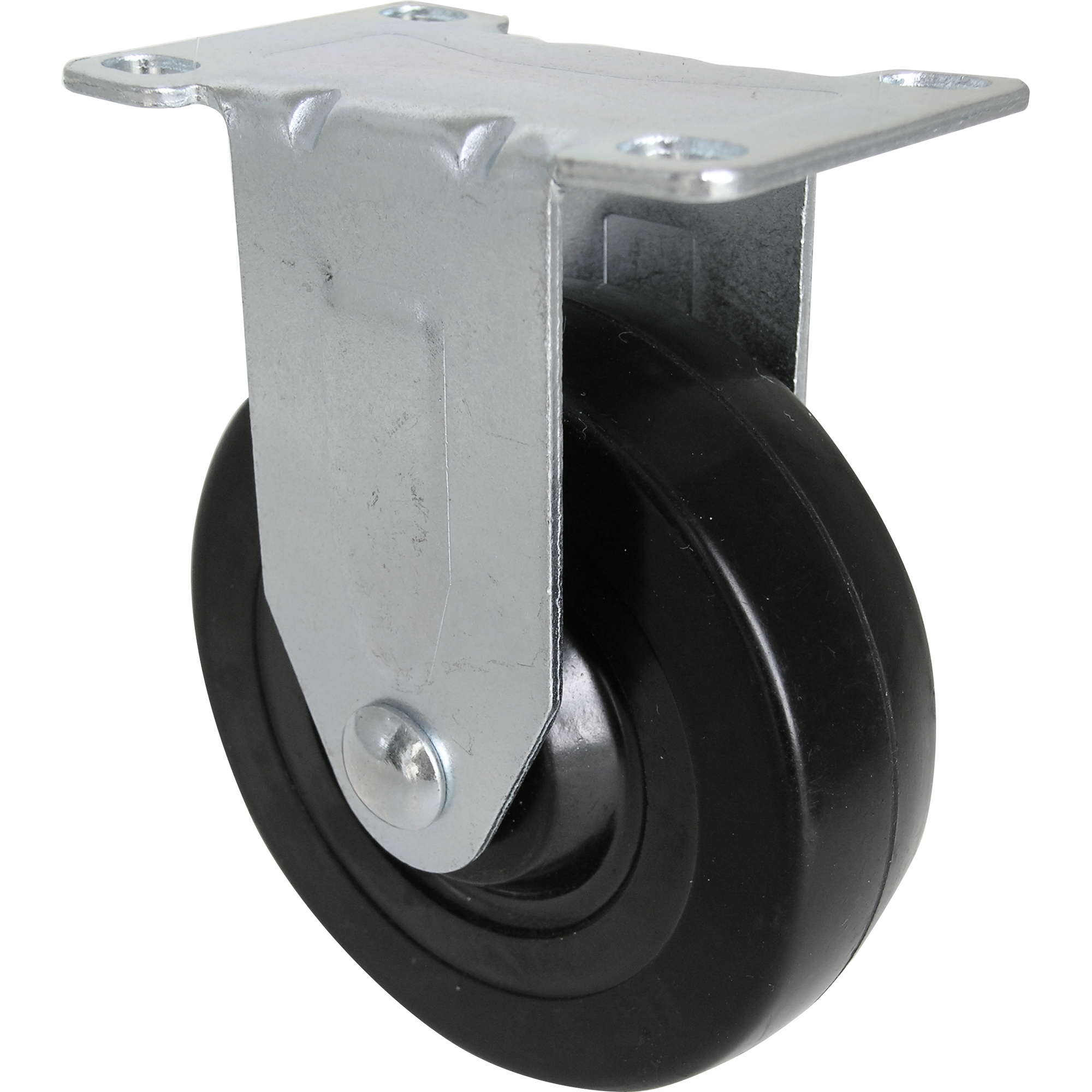 Shepherd Hardware Rigid Casters - 4in. Wheel Diameter, Soft Rubber, 200-Lb. Load Capacity, 10 Pcs, Model# 9659