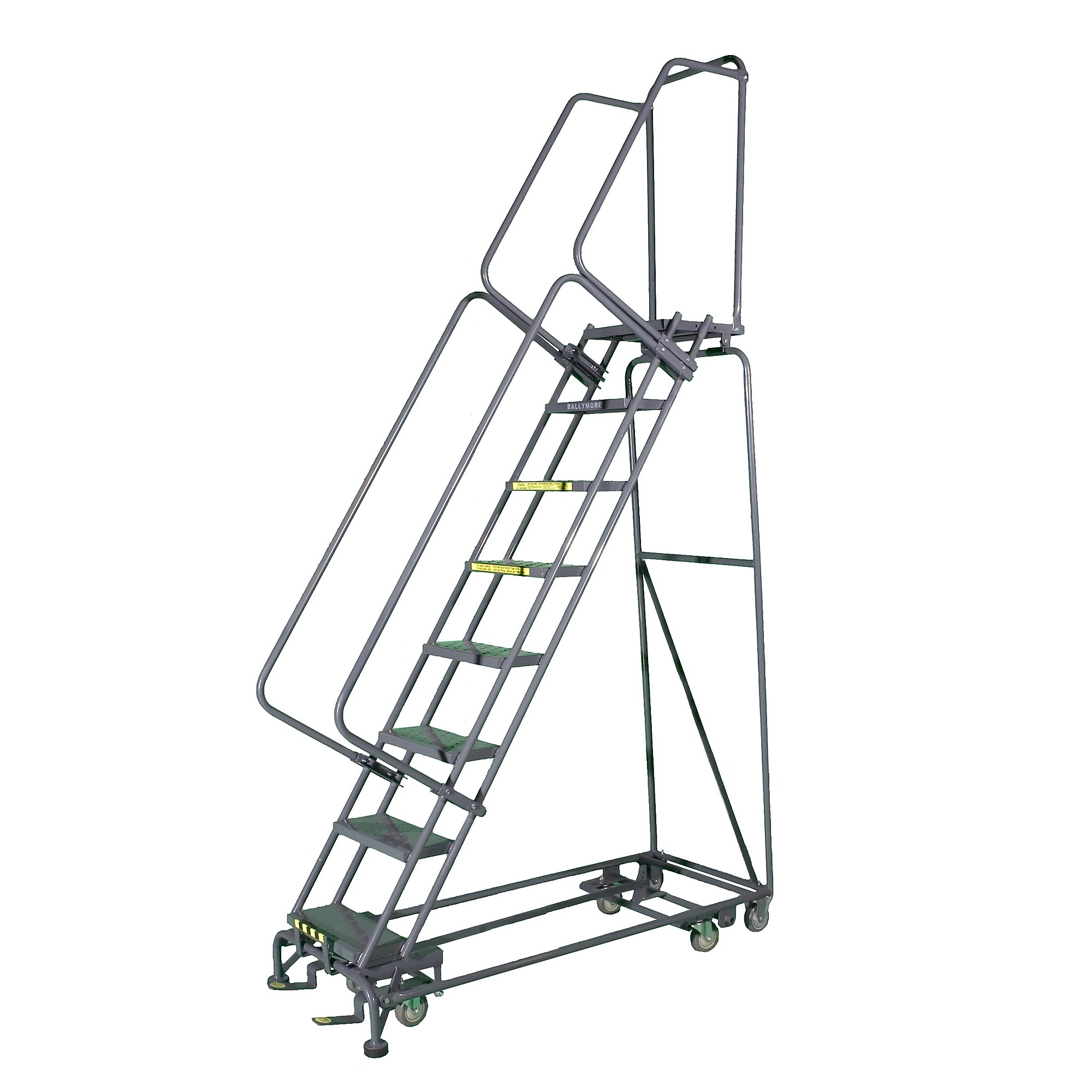 Ballymore, Rolling Ladder, Overall Height 110 in, Steps 8, Material ...