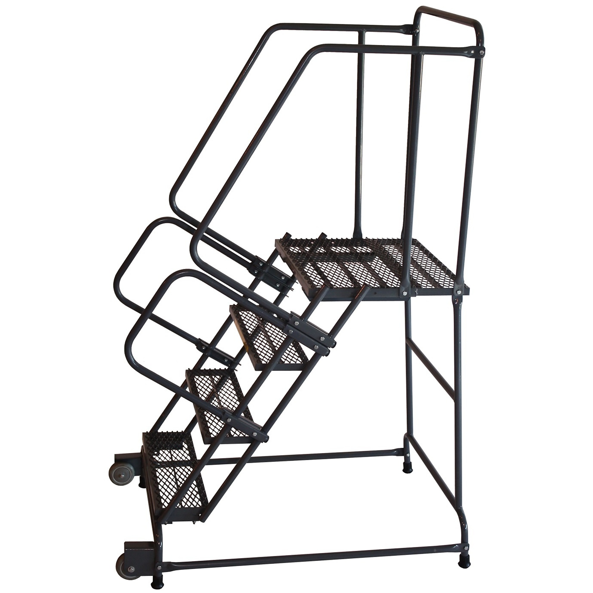 Ballymore, Rolling Ladder, Overall Height 73 in, Steps 4, Material Steel, Model# TR-4-G
