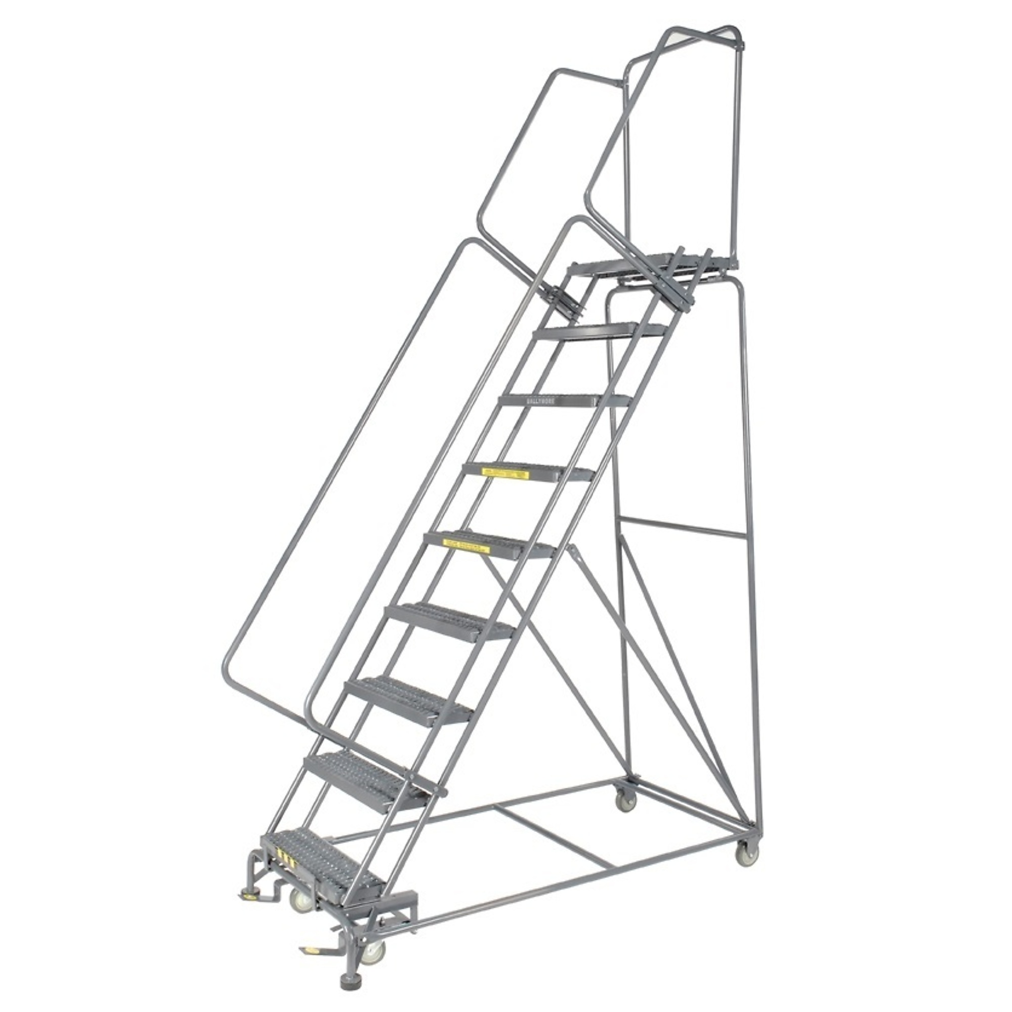 Ballymore, Rolling Ladder, Overall Height 123 in, Steps 9 Material Steel, Model# 093214X