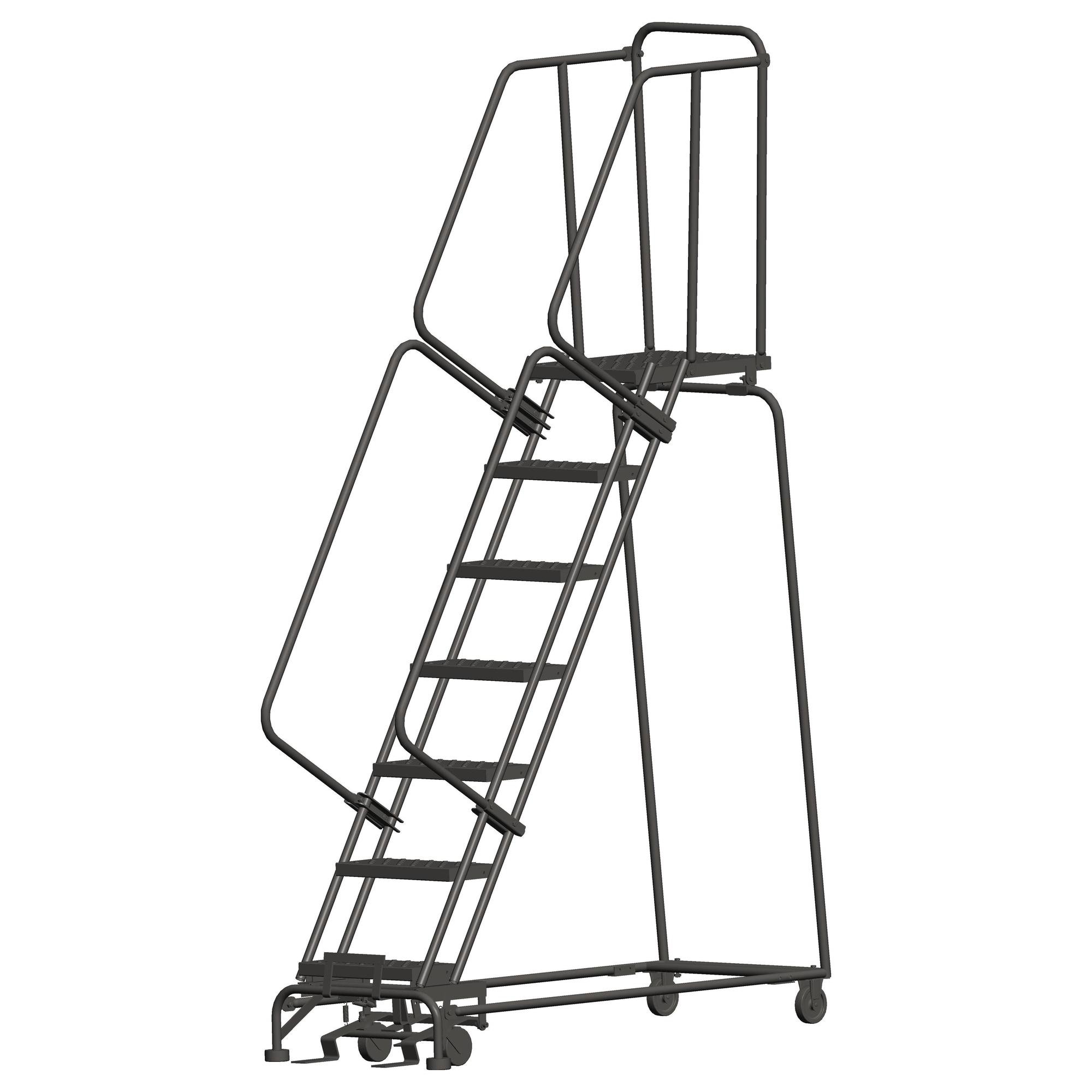 Ballymore Rolling Ladder Overall Height 103 In Steps 7 Material Steel Model 072421p 