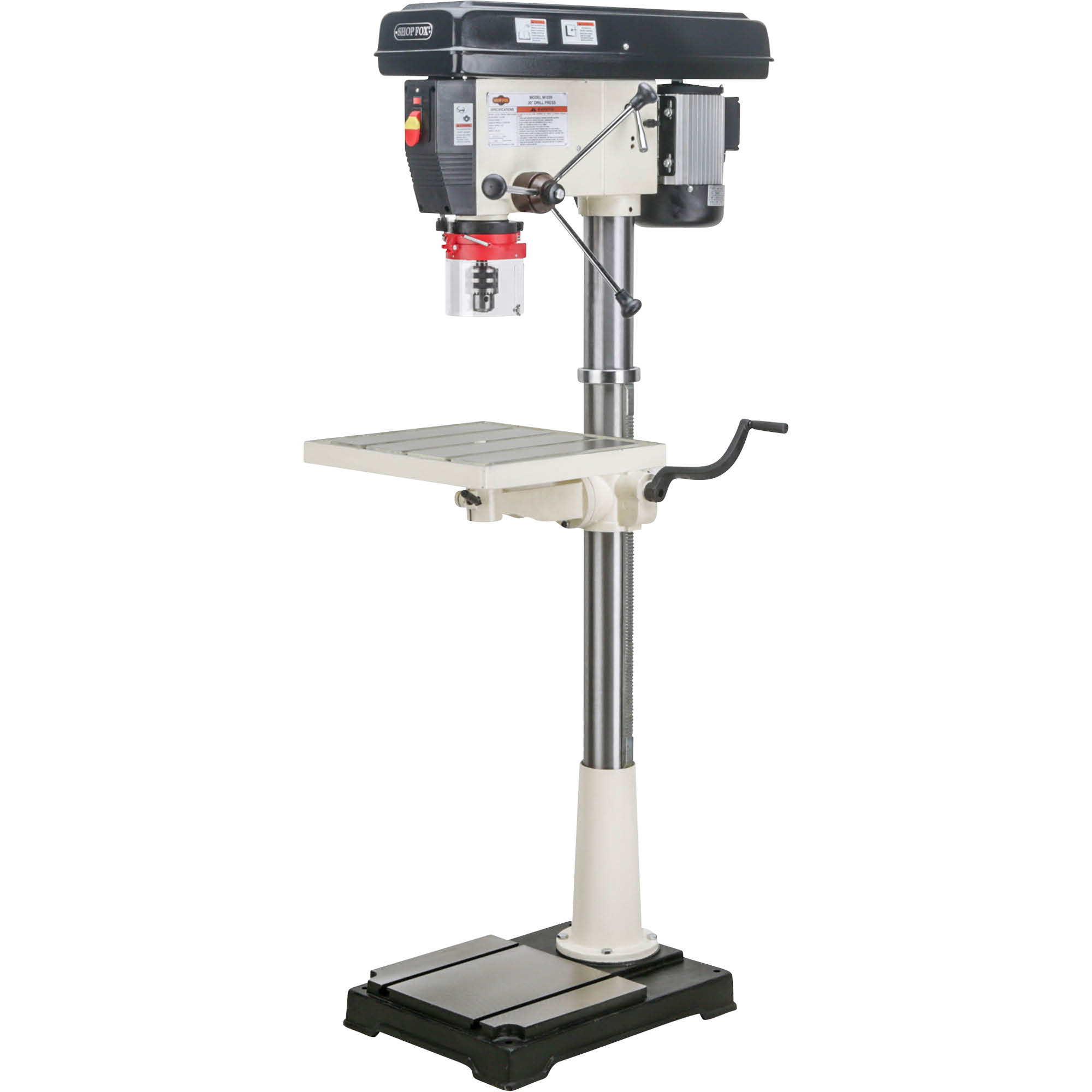 Shop Fox Floor-Mount Drill Press - 20in., 1.5 HP, 12-Speed, 110/220V, Model# M1039