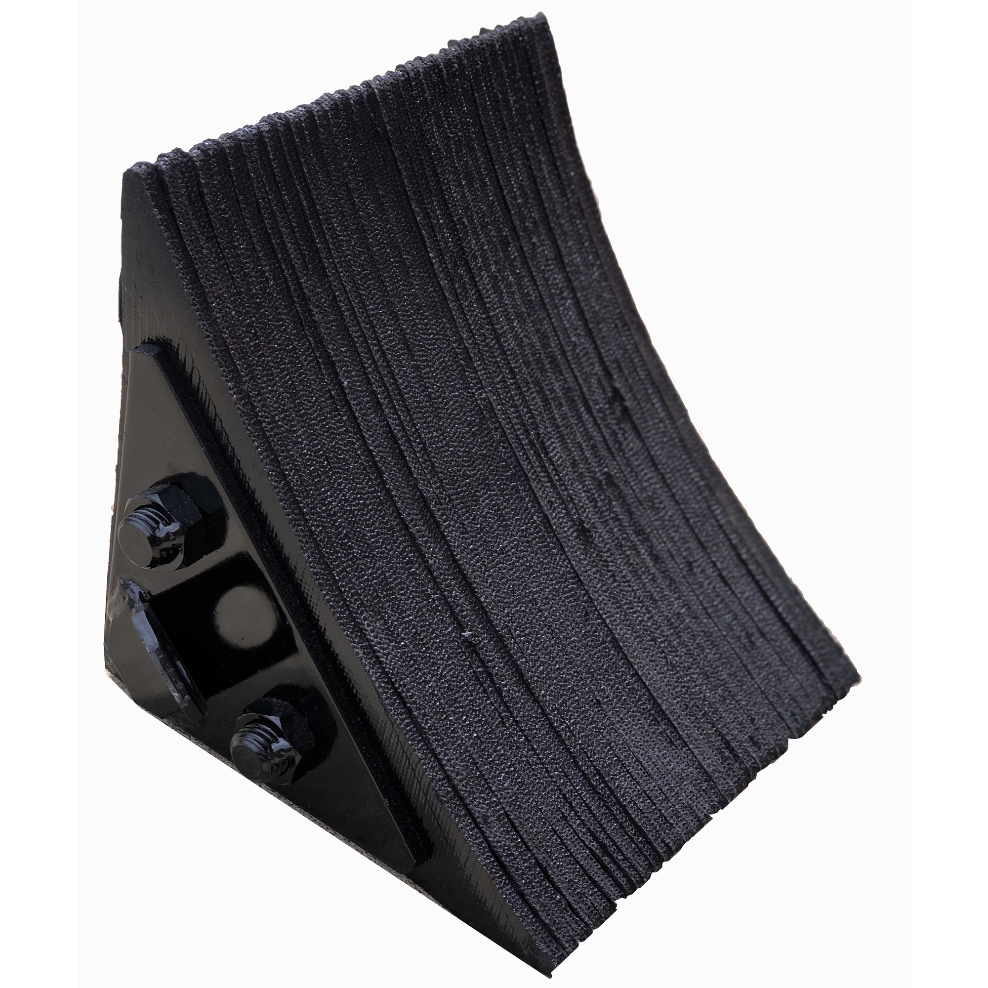 Durable Corporation Heavy Duty Laminated Rubber Wheel Chock, Model# WC88-8B