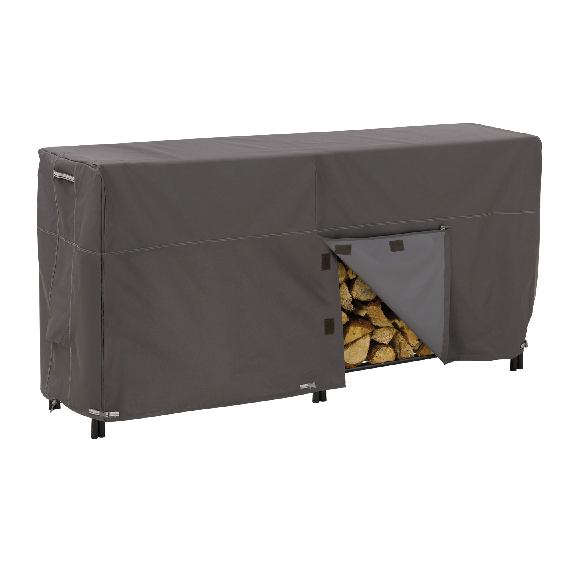 Classic Accessories Ravenna 8ft. Log Rack Cover, Brown, Polyester, Model# 55-172-045101-EC