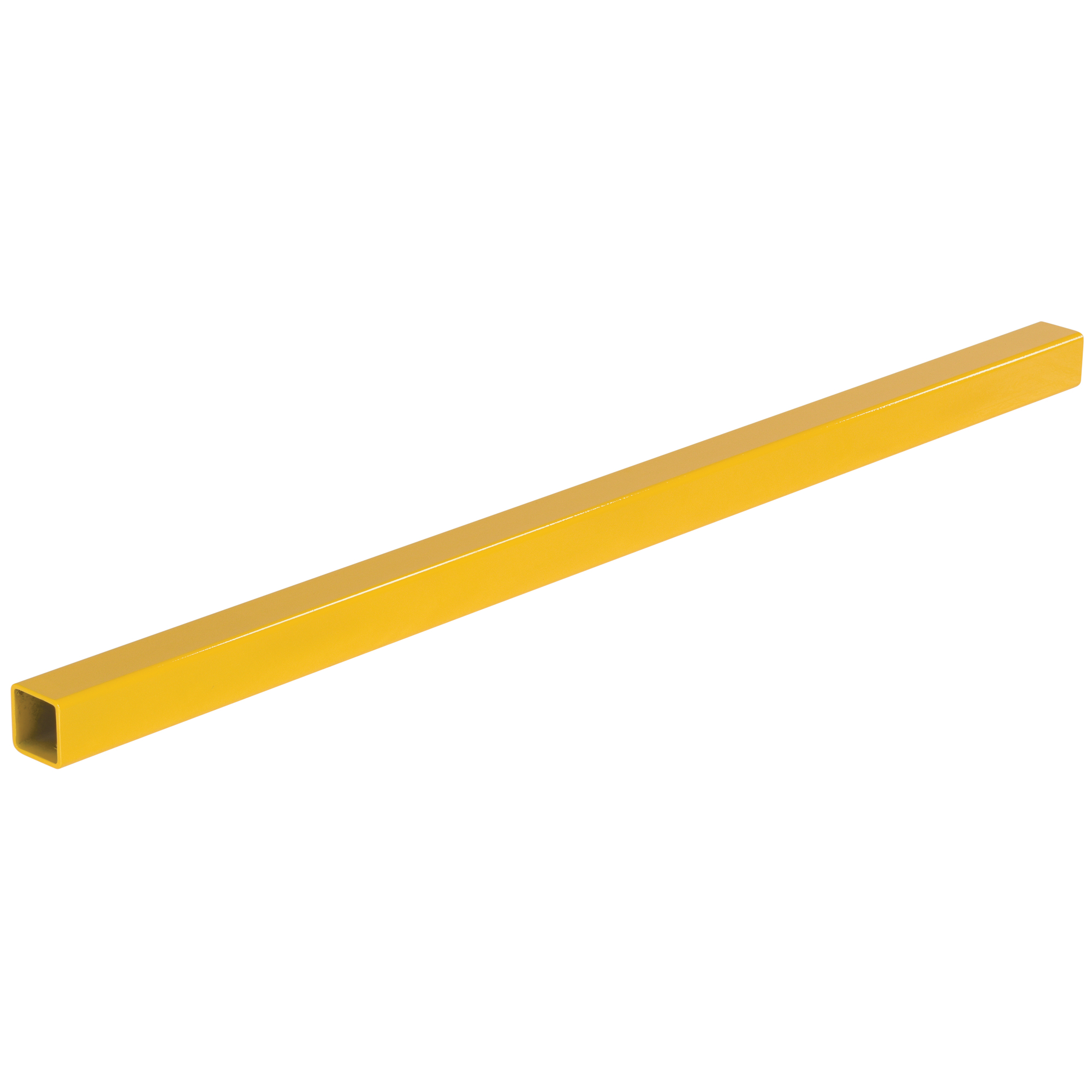 Vestil Steel Modular Guard Railing Section — 56in. x 2.5in. x 2.5in., Yellow, Model# MG-R-4