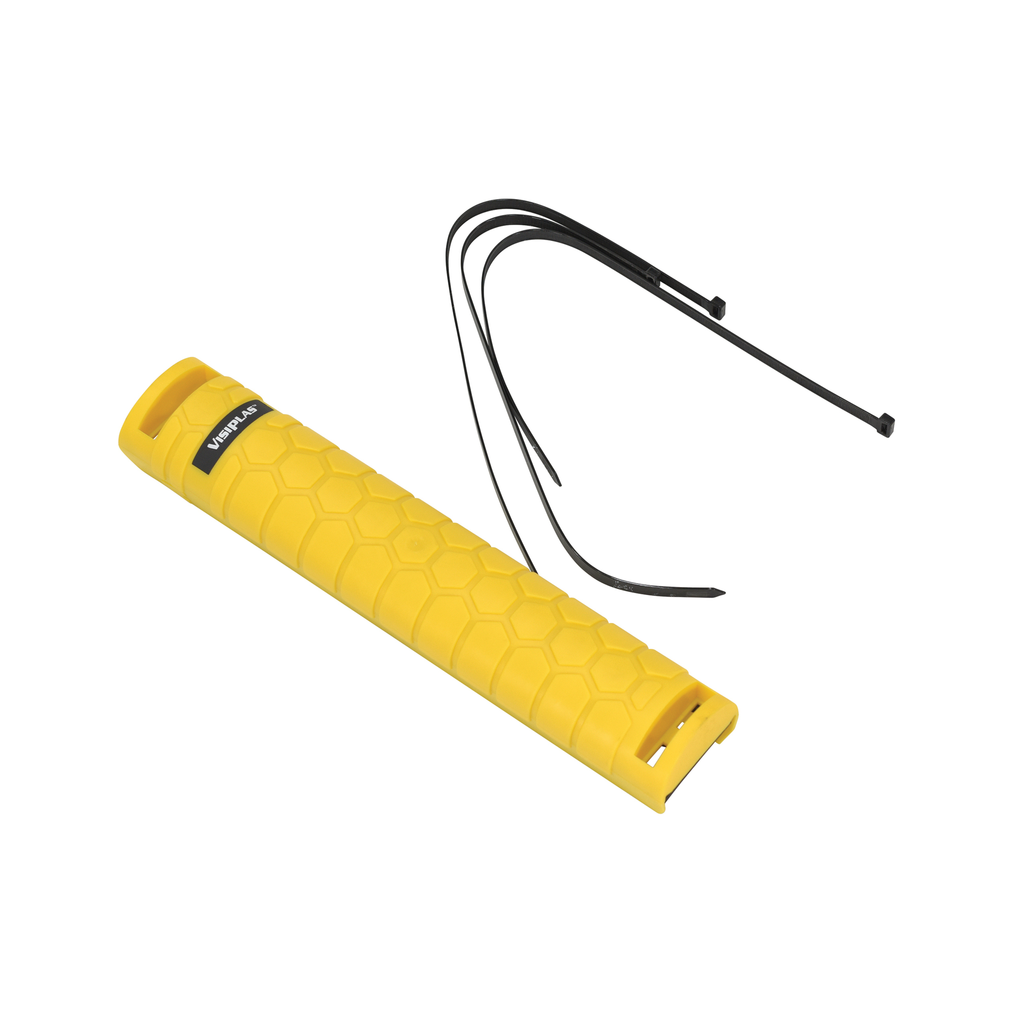 Vestil Plastic High Impact Upright Rack Guard 3 In. x 3-5/8 In. x 19-1/4 In. Yellow