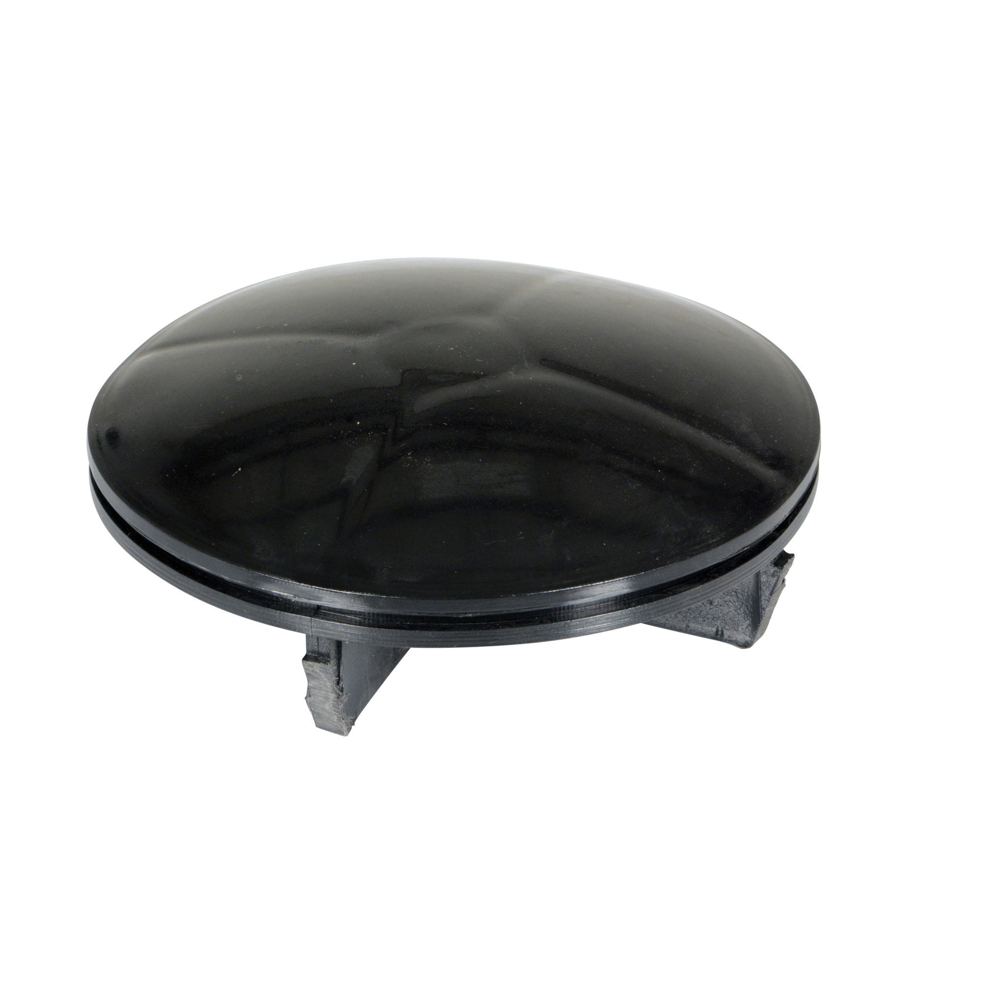 Vestil Plastic Bollard Cap - 5.55in. Diameter, 2in. Height, Black, Model# BOL-CAP-5.5-P