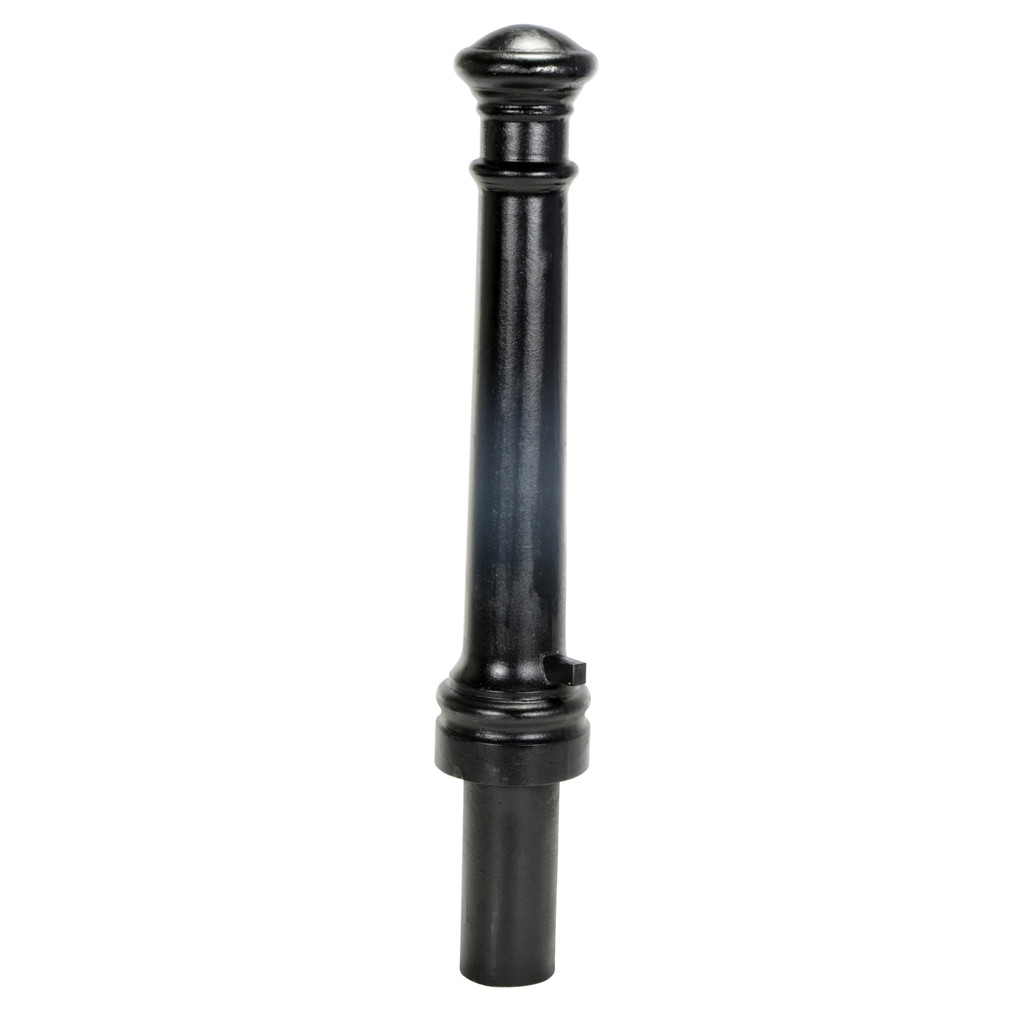 Vestil Decorative Ductile Iron Bollard - 40in. x 8in., 51.5in. Height, Black Finish, Model# BOL-CI-40-8