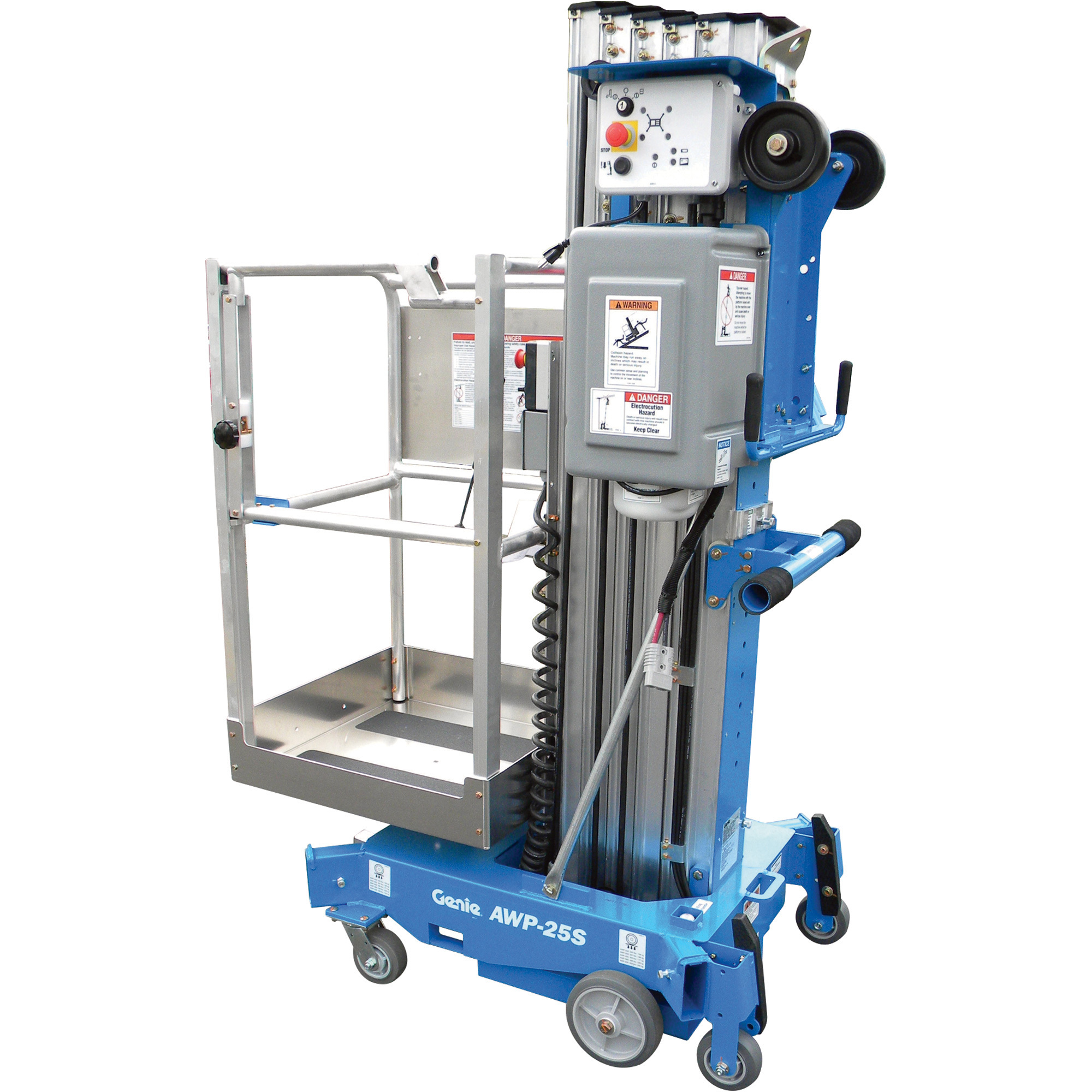 Genie AC Aerial Work Platform with Gated Standard Entry, 30ft. Lift, 350-Lb. Capacity, Model# AWP 30 AC GATED STD