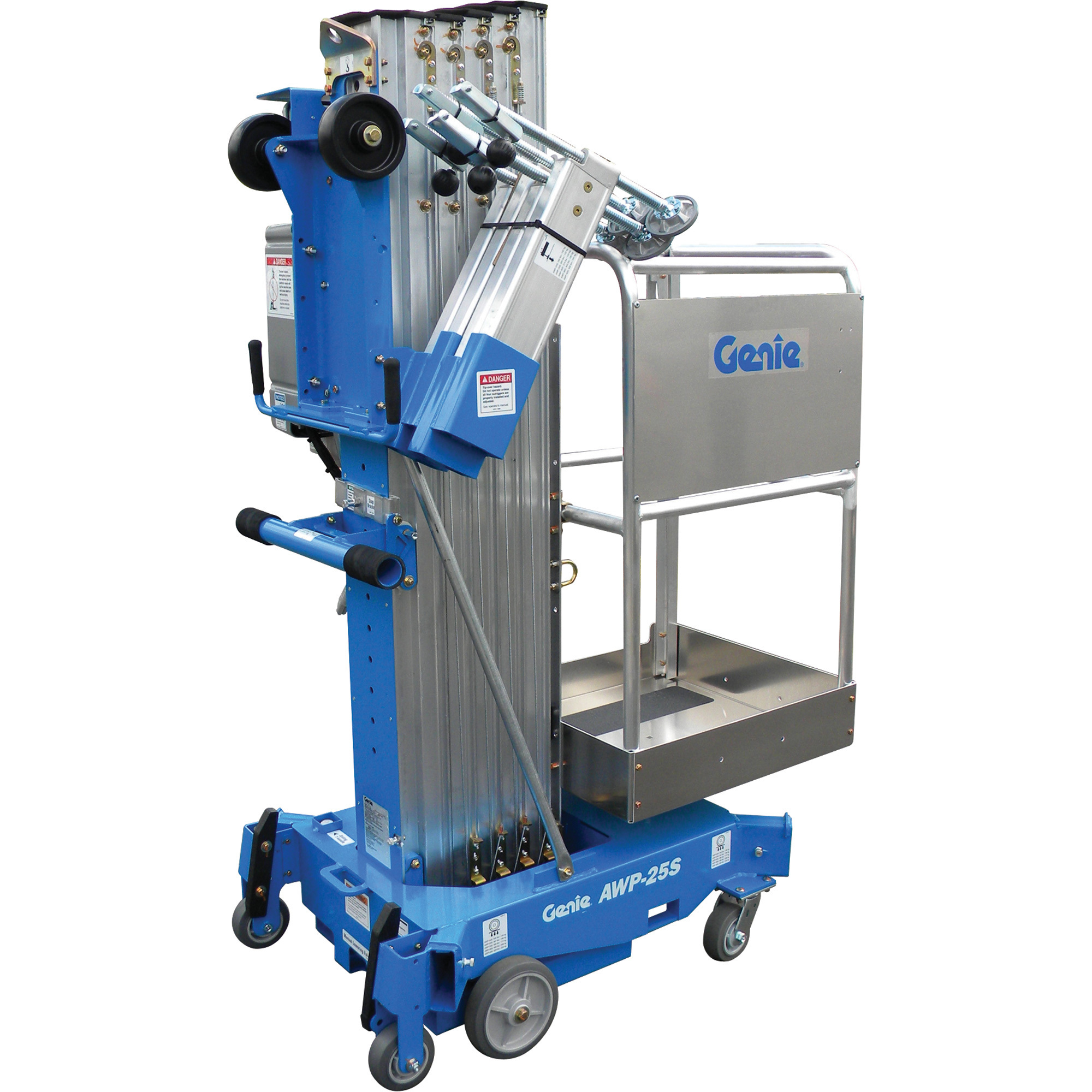 Genie AC Aerial Work Platform with Gated Standard Entry, 25ft. Lift, 350-Lb. Capacity, Model# AWP 25 AC GATED ENTRY