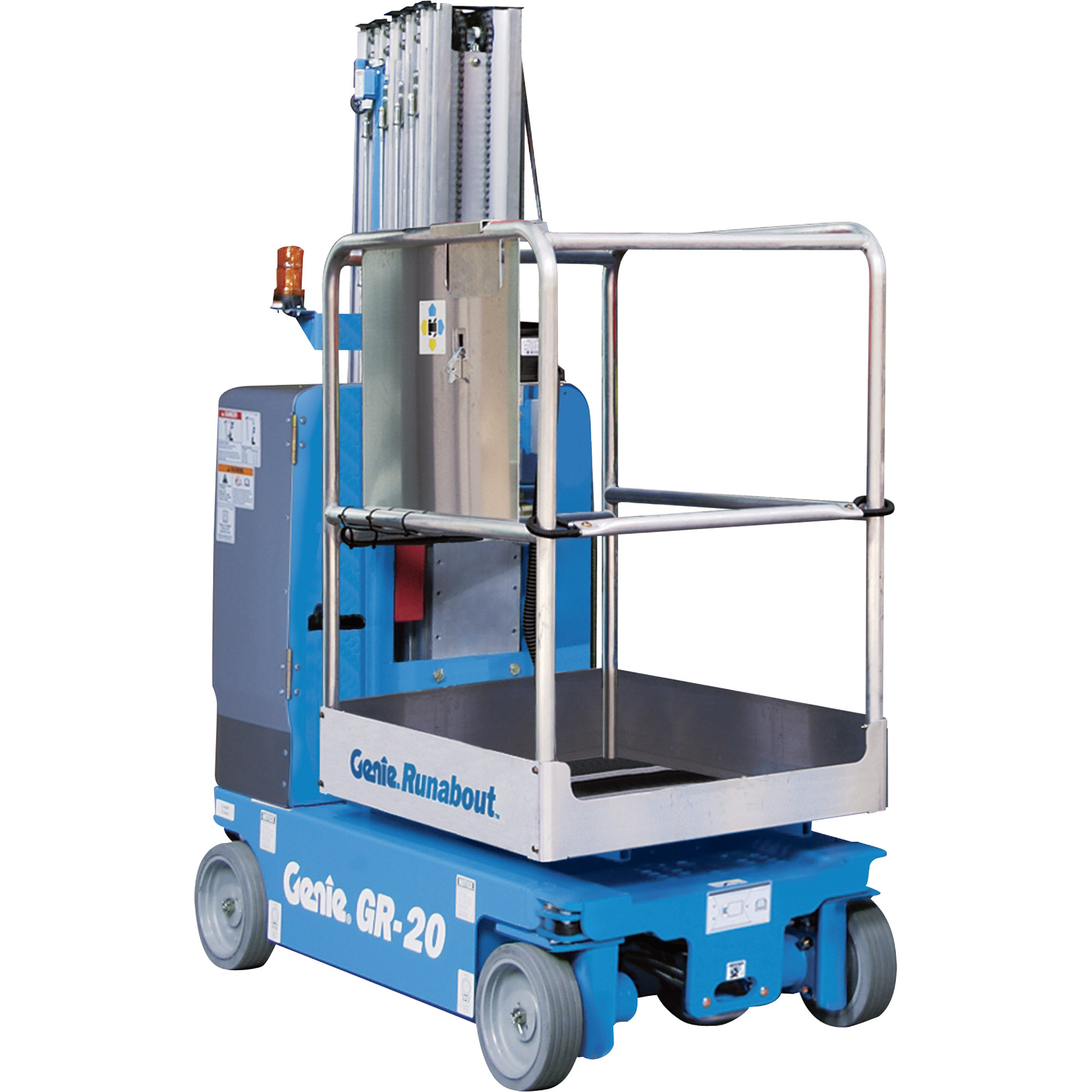Genie Runabout Lift with Standard Platform, 11ft.4in. Lift, 500-Lb. Capacity, Model# GR12